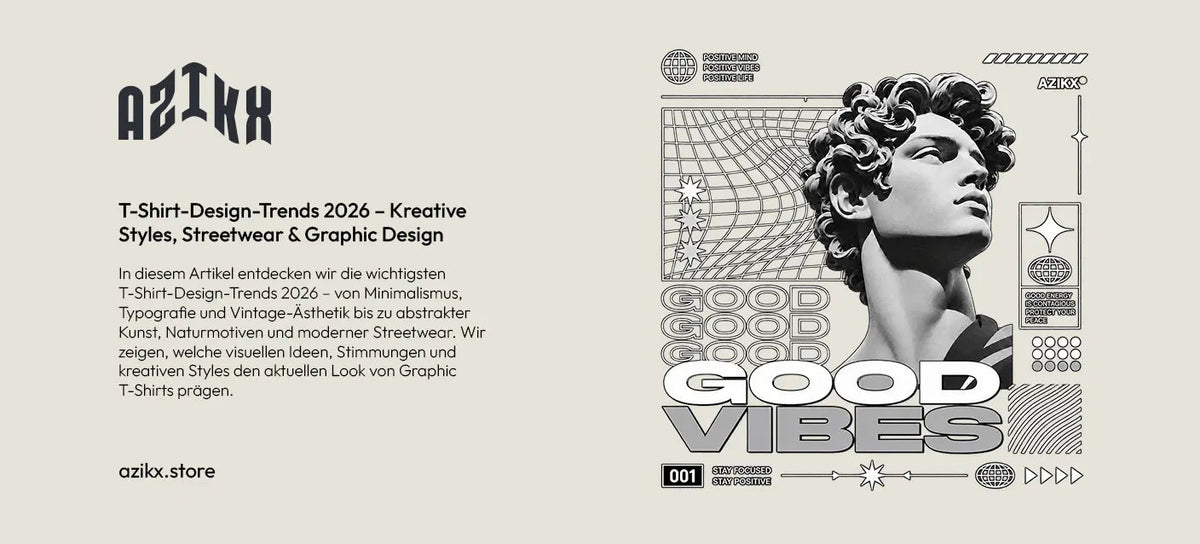 T-Shirt-Design-Trends 2026: Was den modernen Style definiert - AZIKX