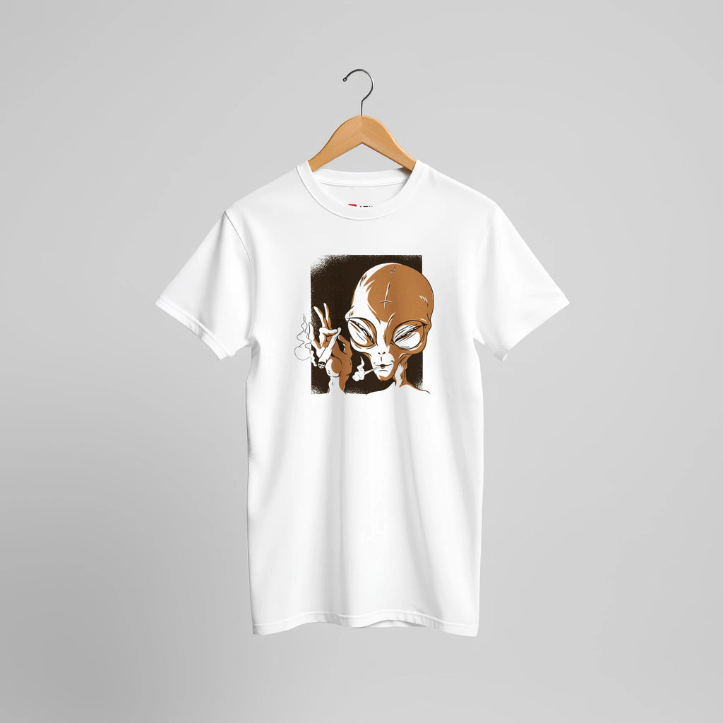 Alien Street Art Grafik T-Shirt Motiv | Auffälliges Urbanes Statement Shirt – T-Shirt for everyday use | AZIKX