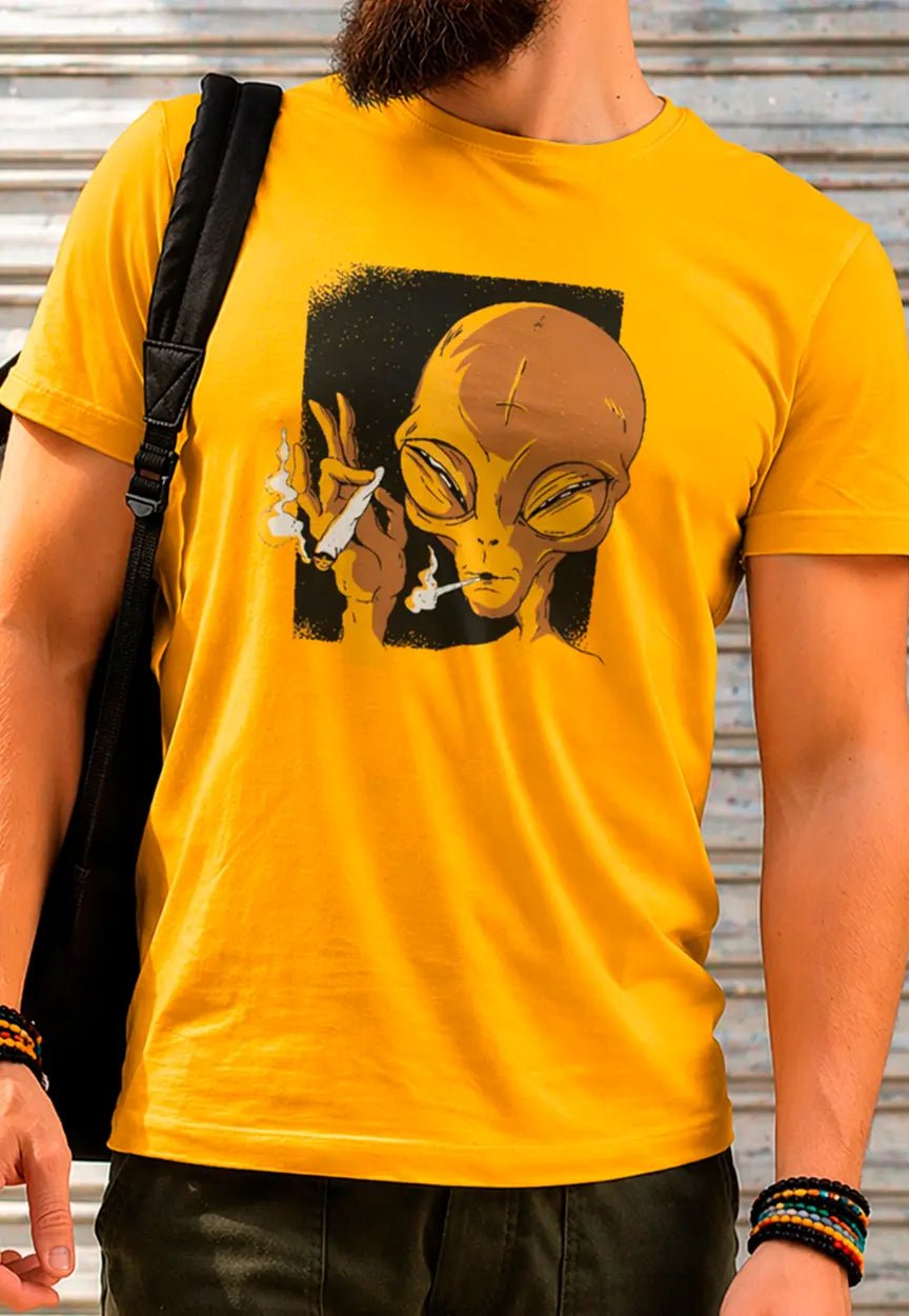 Alien Street Art Grafik T-Shirt Motiv | Auffälliges Urbanes Statement Shirt – T-Shirt for everyday use | AZIKX