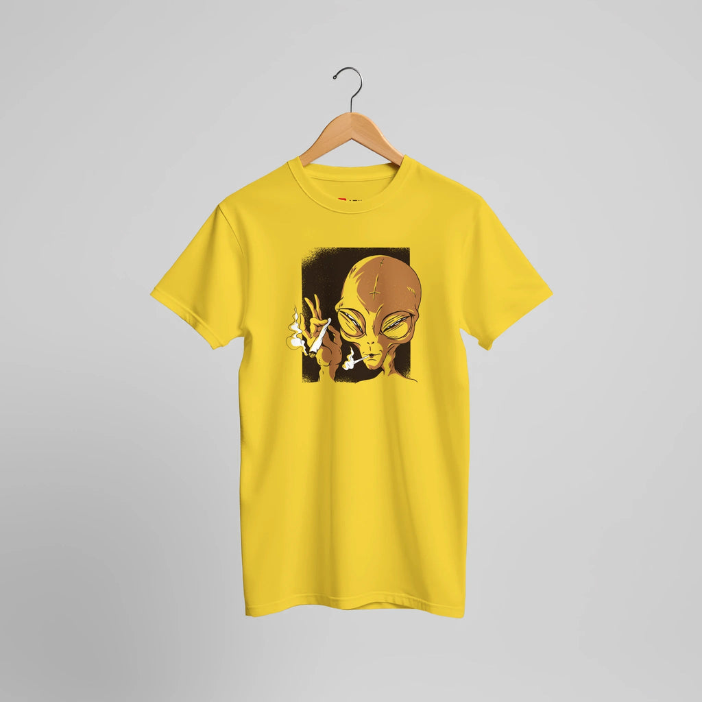 Alien Street Art Grafik T-Shirt Motiv | Auffälliges Urbanes Statement Shirt – T-Shirt for everyday use | AZIKX
