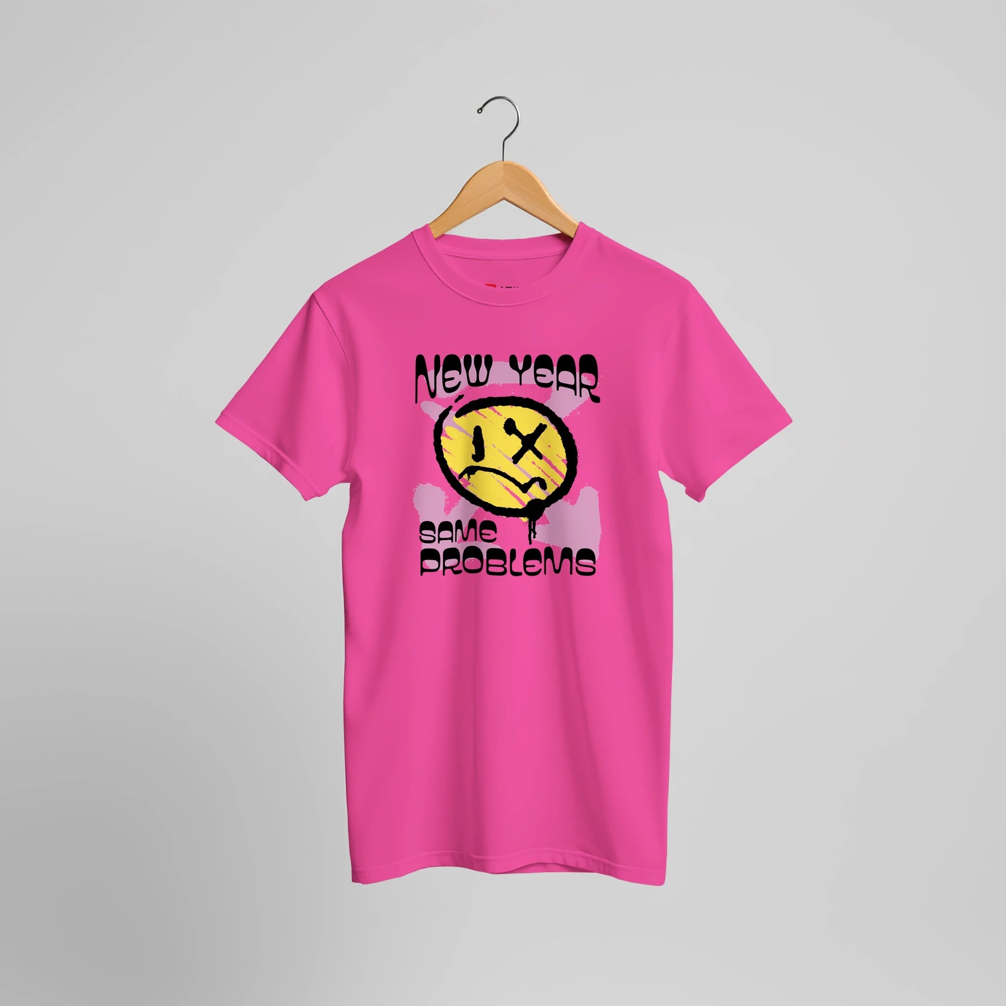Anti New Year Statement T-Shirt | Sarkastisches Party Humor Design – T-Shirt for everyday use | AZIKX