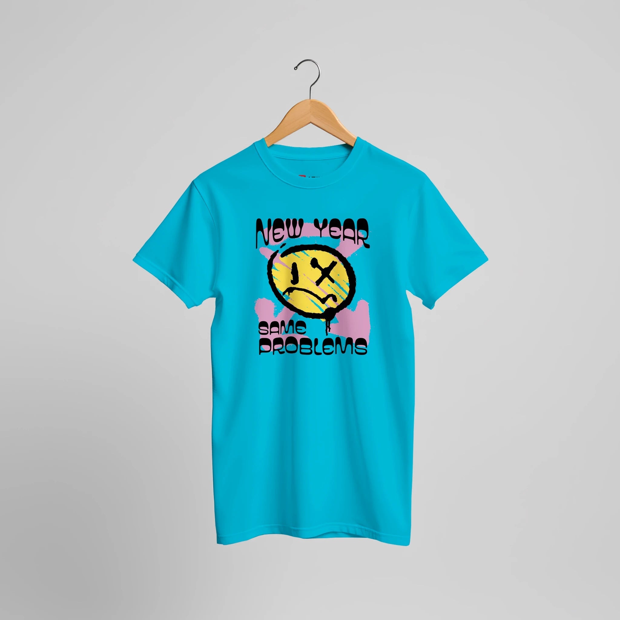 Anti New Year Statement T-Shirt | Sarkastisches Party Humor Design – T-Shirt for everyday use | AZIKX