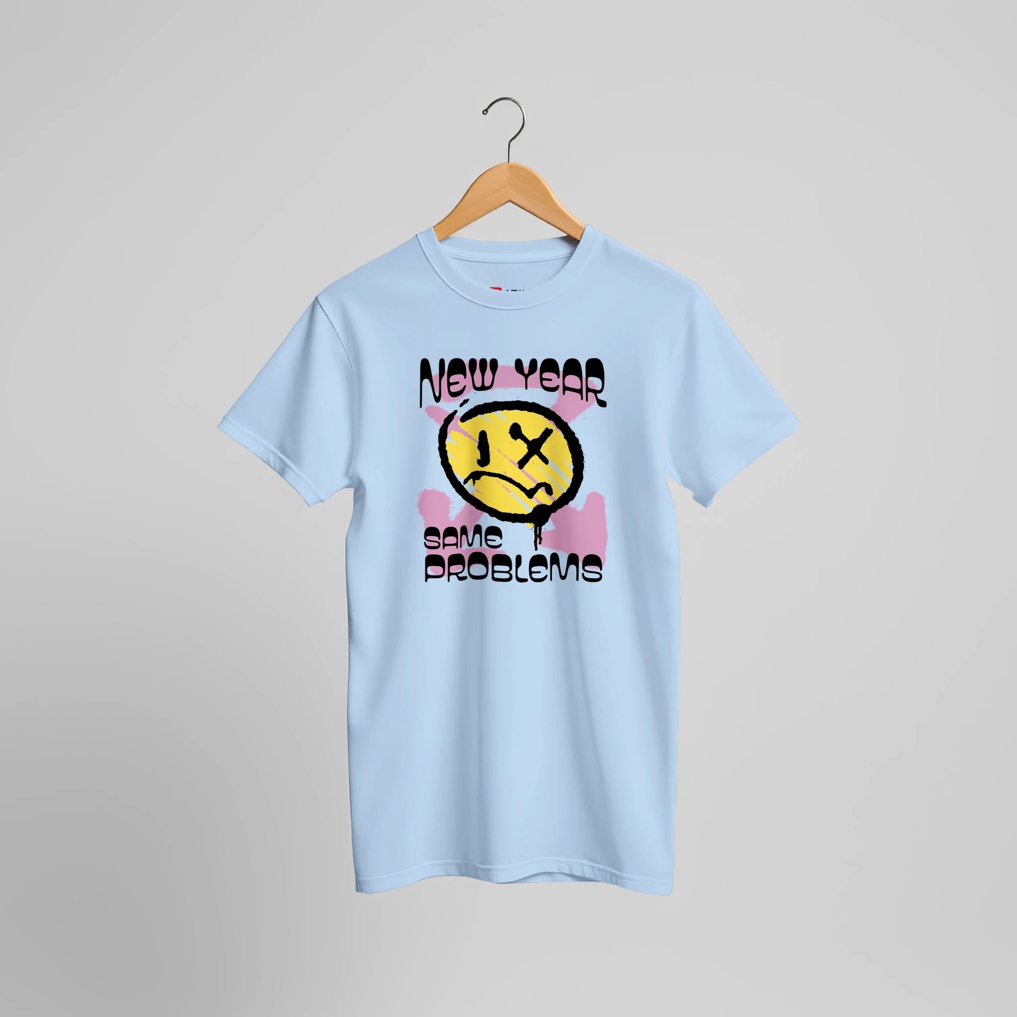 Anti New Year Statement T-Shirt | Sarkastisches Party Humor Design – T-Shirt for everyday use | AZIKX