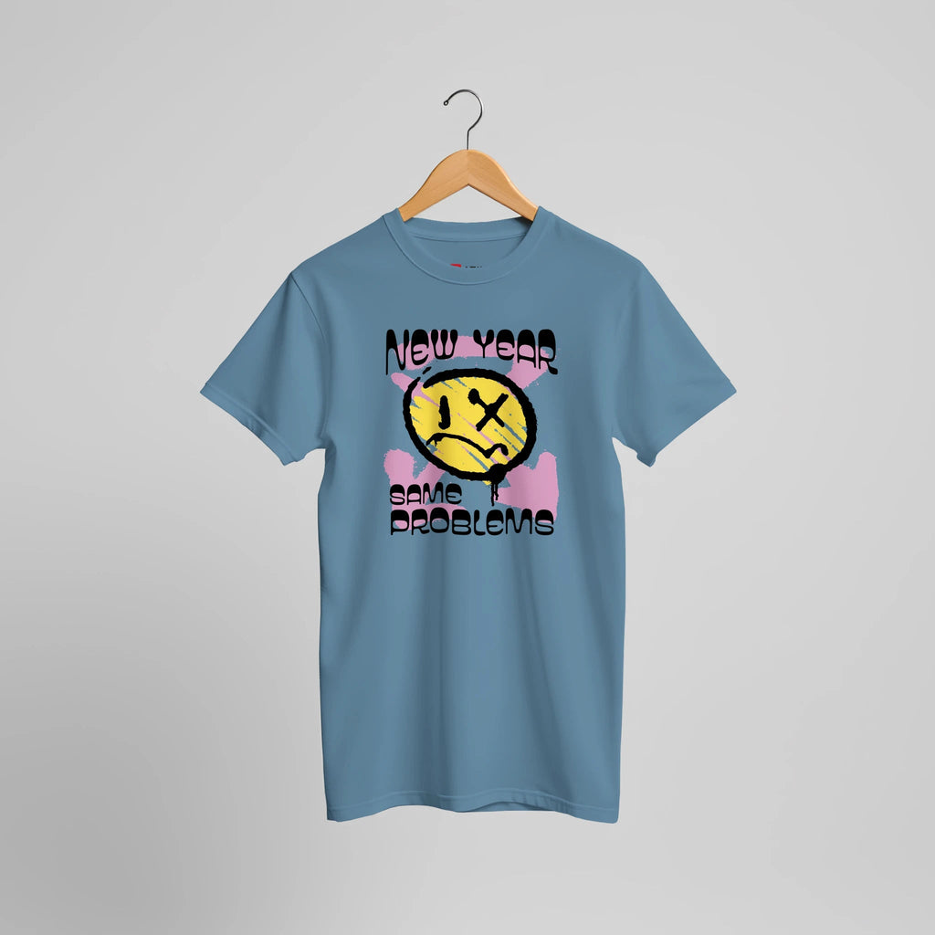 Anti New Year Statement T-Shirt | Sarkastisches Party Humor Design – T-Shirt for everyday use | AZIKX