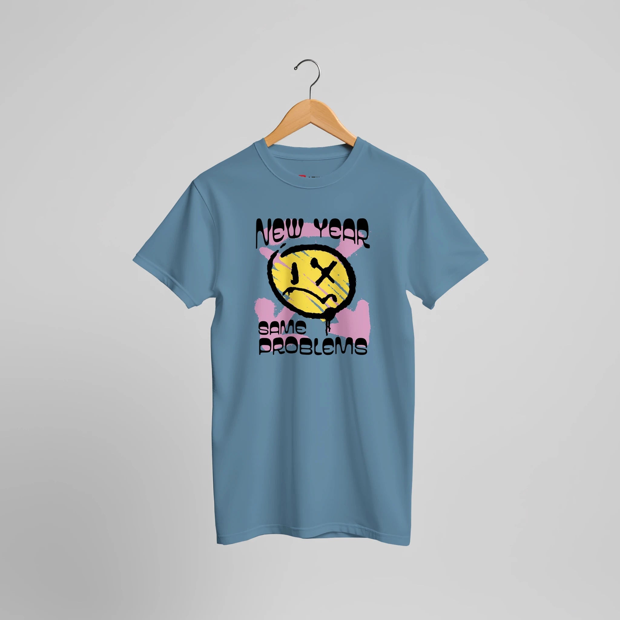 Anti New Year Statement T-Shirt | Sarkastisches Party Humor Design – T-Shirt for everyday use | AZIKX
