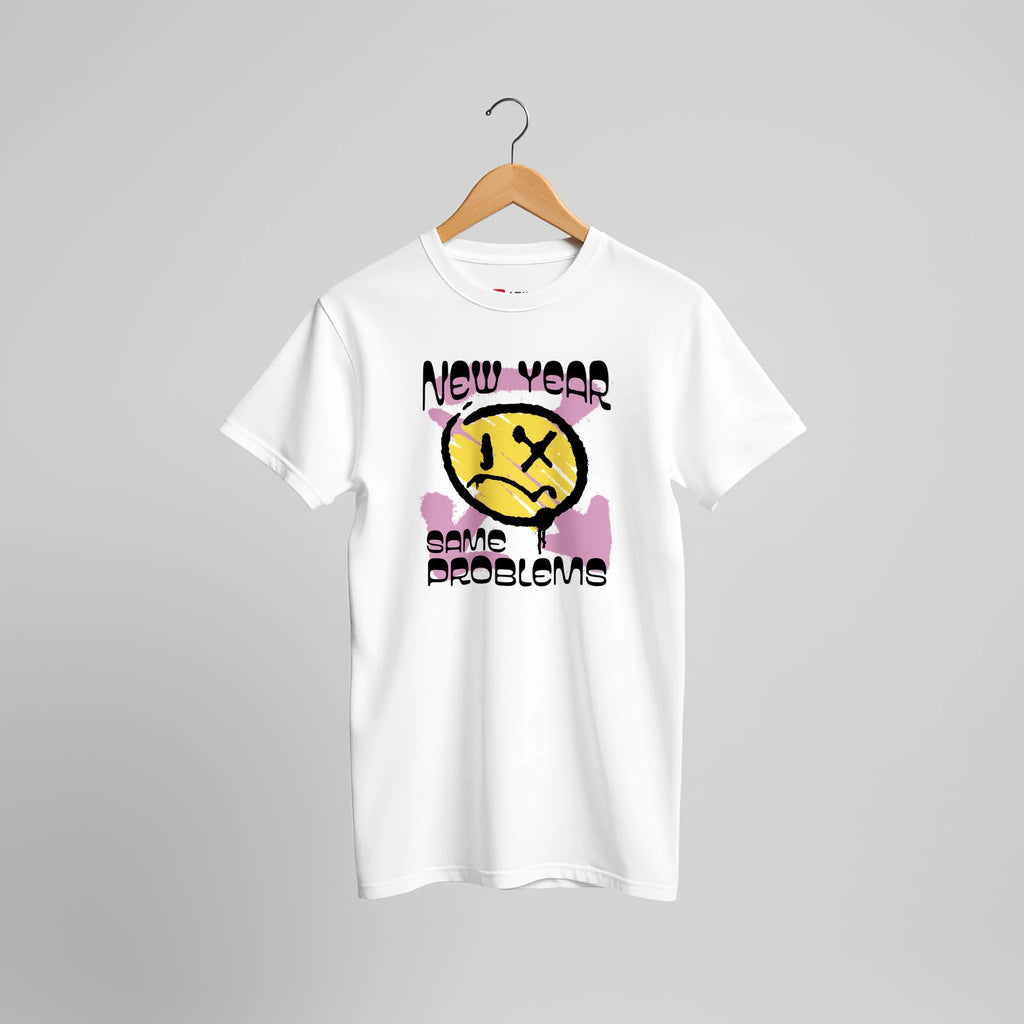 Anti New Year Statement T-Shirt | Sarkastisches Party Humor Design – T-Shirt for everyday use | AZIKX