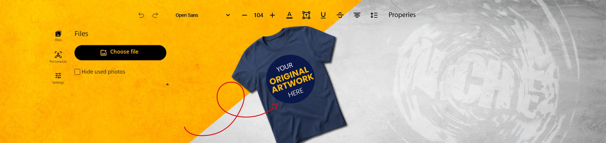 AZIKX Personalisierung mit eigenem Design für T-Shirts und Tassen