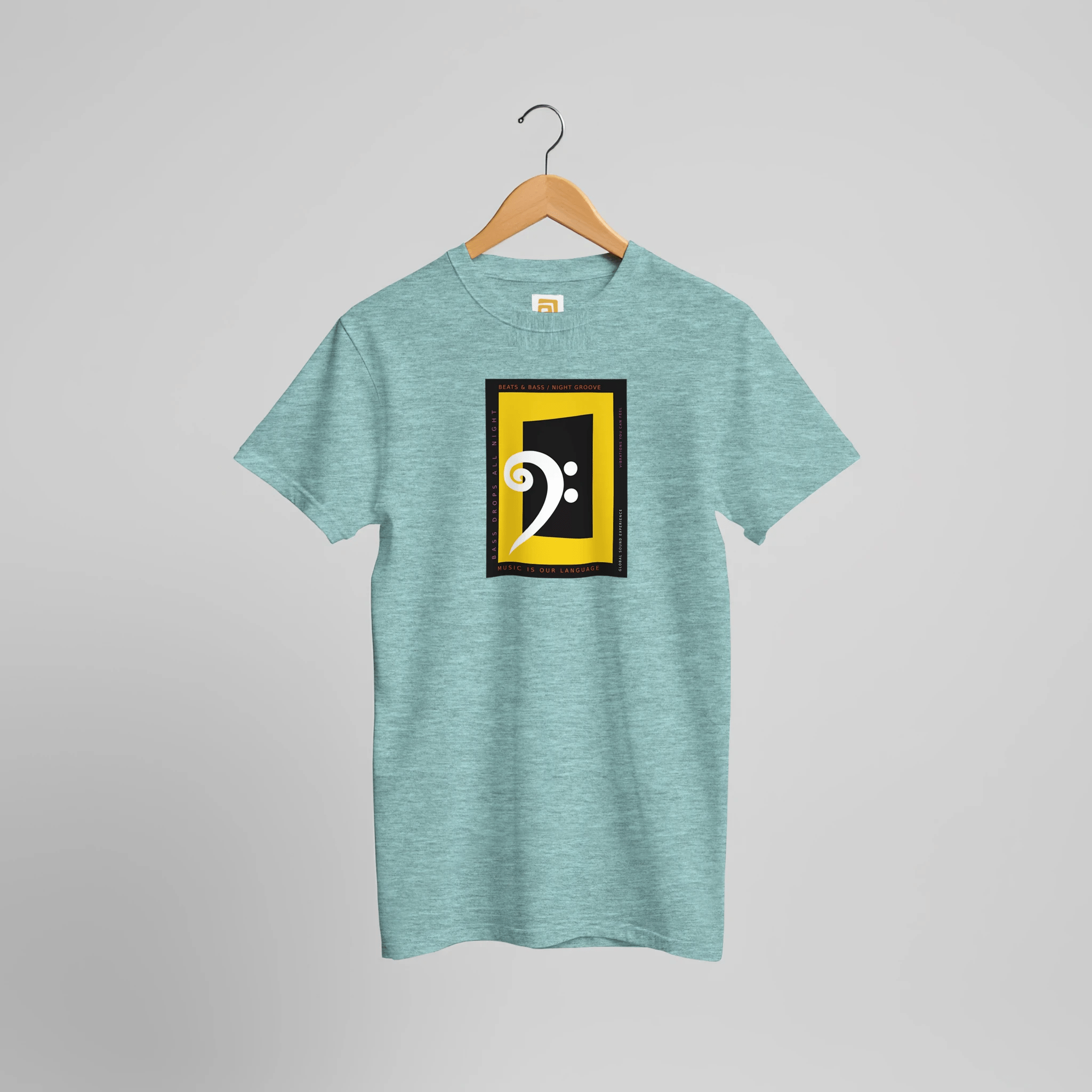 Bass Clef Music T-Shirt | Bold Graphic Tee for Musicians & Festival Lovers – Print Material for everyday use | AZIKX.STORE