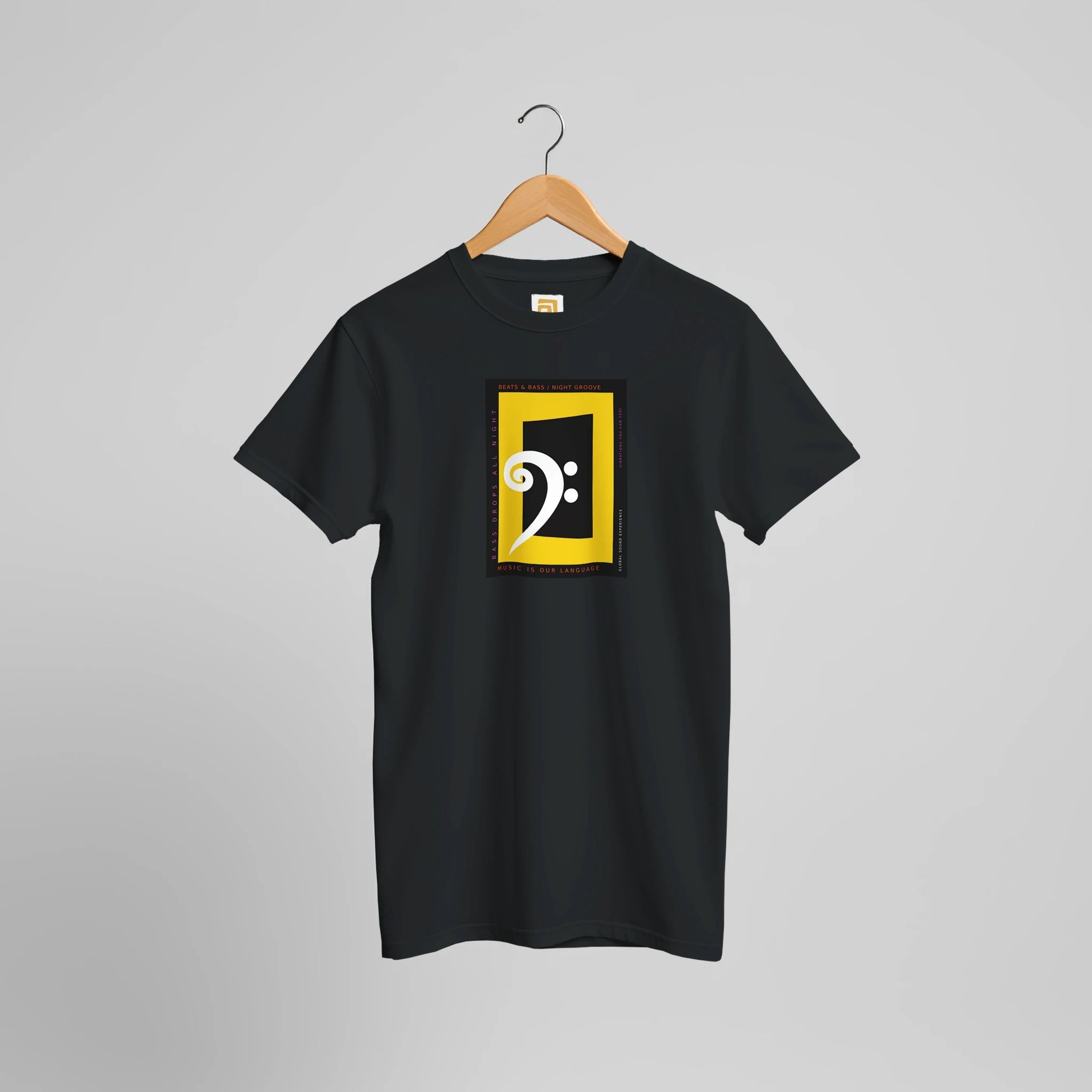 Bass Clef Music T-Shirt | Bold Graphic Tee for Musicians & Festival Lovers – Print Material for everyday use | AZIKX.STORE