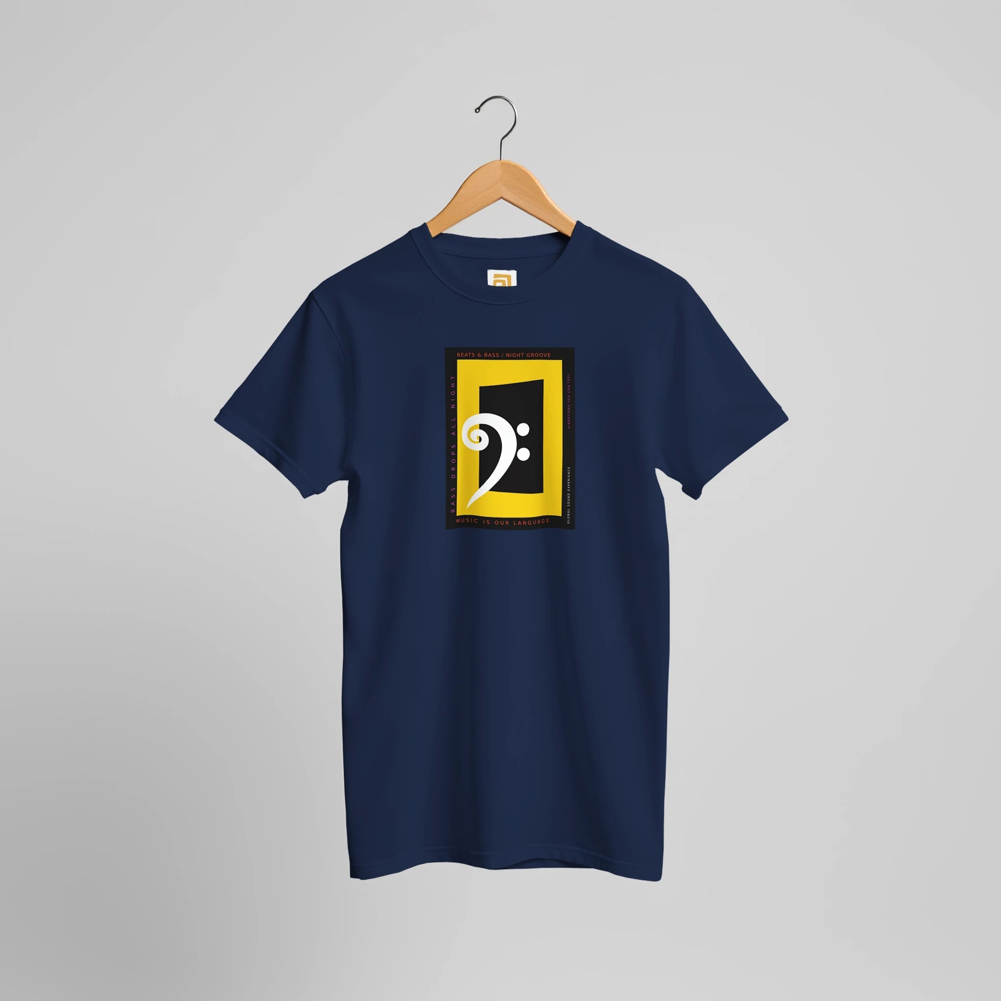 Bass Clef Music T-Shirt | Bold Graphic Tee for Musicians & Festival Lovers – Print Material for everyday use | AZIKX.STORE