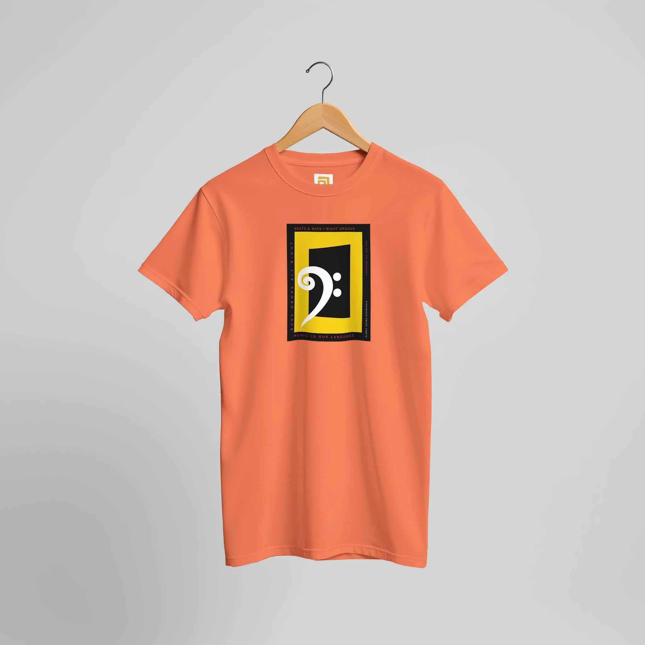 Bass Clef Music T-Shirt | Bold Graphic Tee for Musicians & Festival Lovers – Print Material for everyday use | AZIKX.STORE