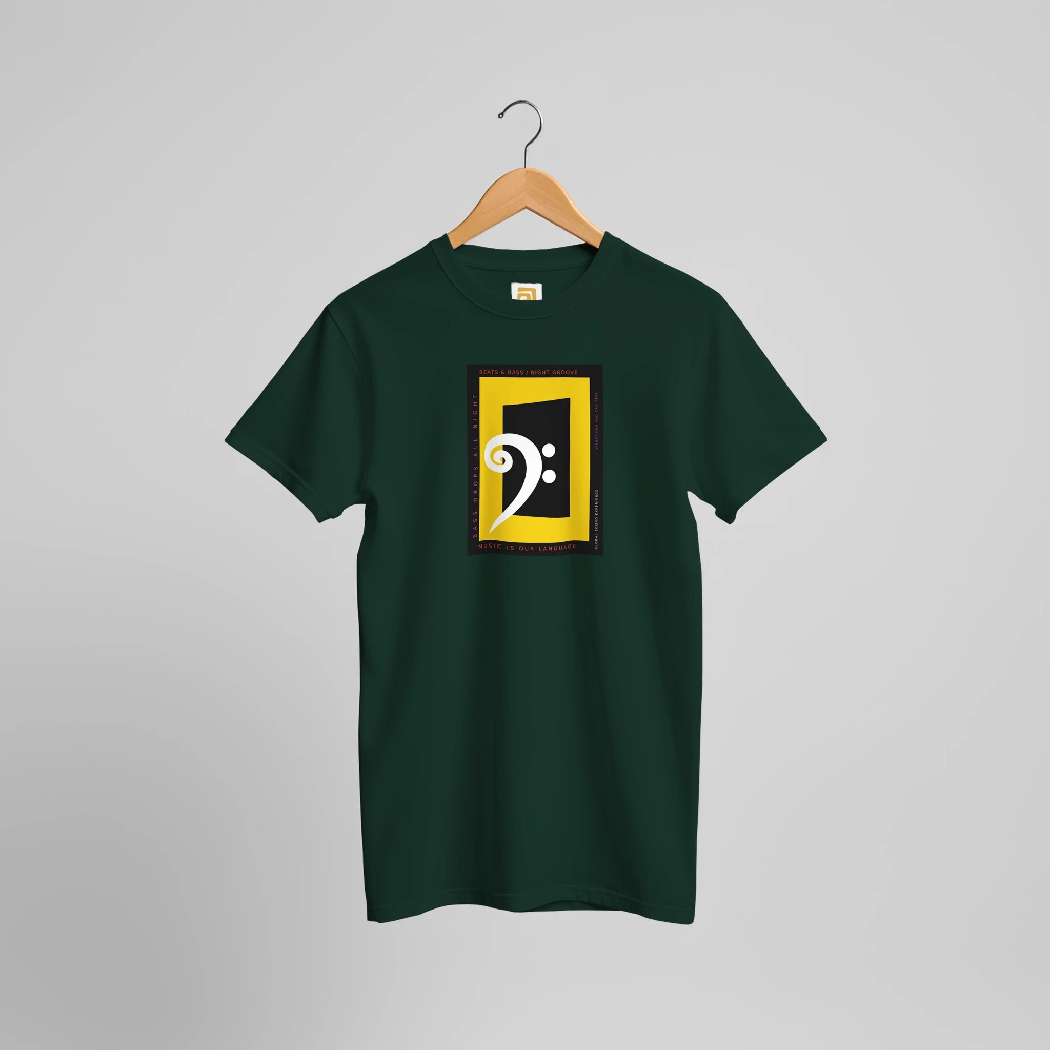 Bass Clef Music T-Shirt | Bold Graphic Tee for Musicians & Festival Lovers – Print Material for everyday use | AZIKX.STORE