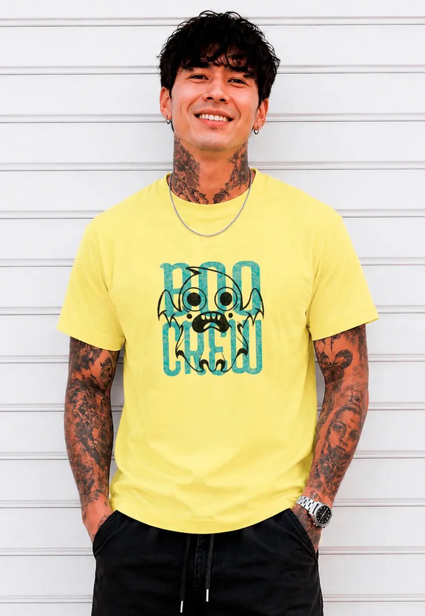 Boo Crew Monster T-Shirt | Lustiges Cartoon Geist Design für Halloween & Kinder – T-Shirt for everyday use | AZIKX