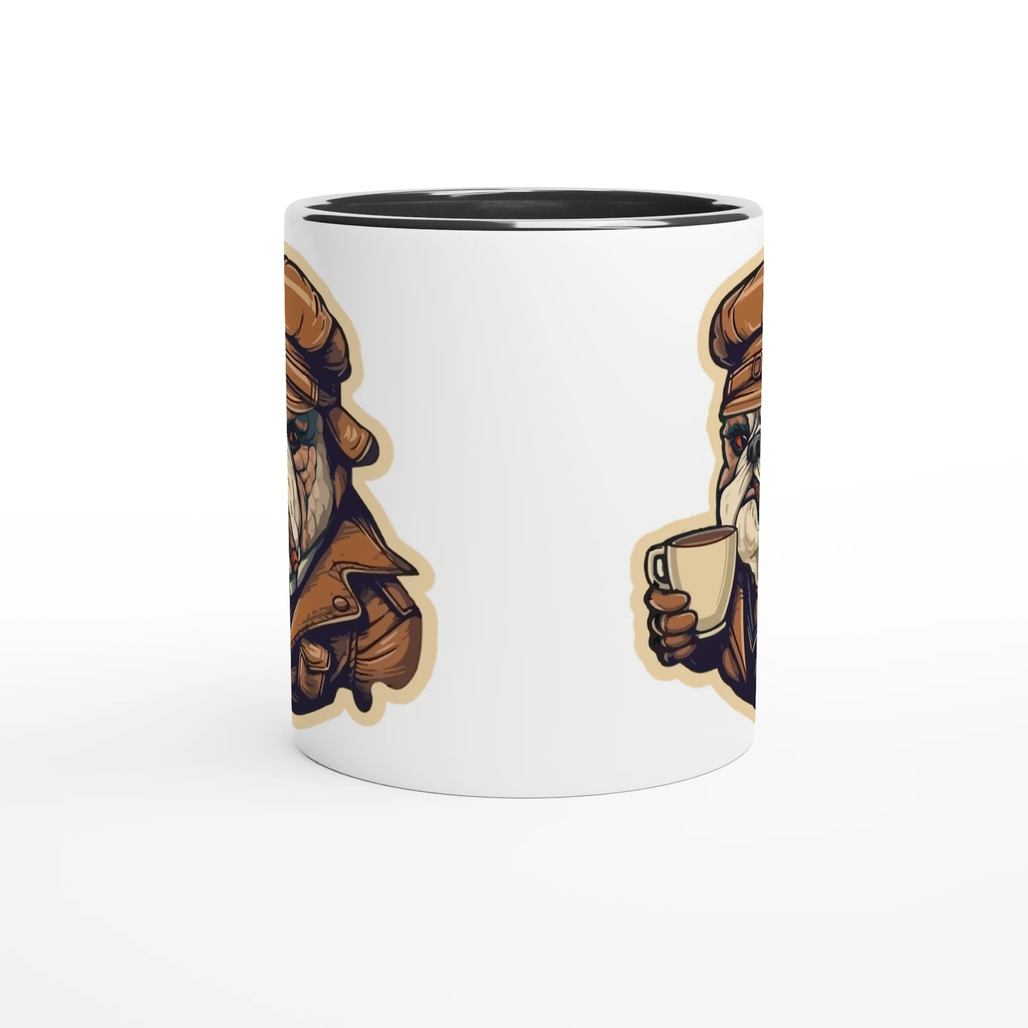 Bulldog Kaffee Kaffeetasse | Lustiger Keramikbecher mit Hund Motiv – Keramiktasse for everyday use | AZIKX