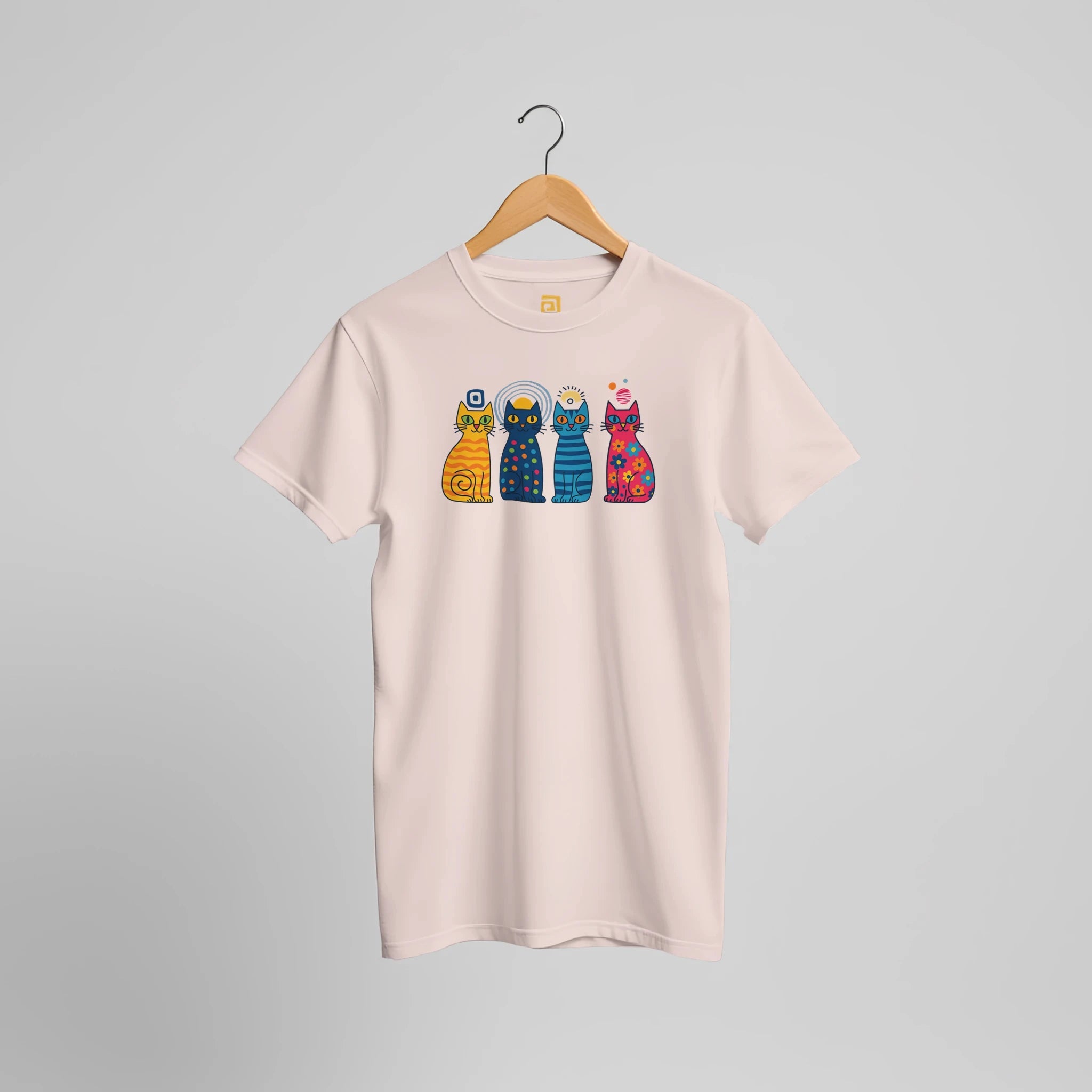 CATS – Colors, Attitude, Trend, Style | Playful Pop Art Graphic T-Shirt – Print Material for everyday use | AZIKX.STORE