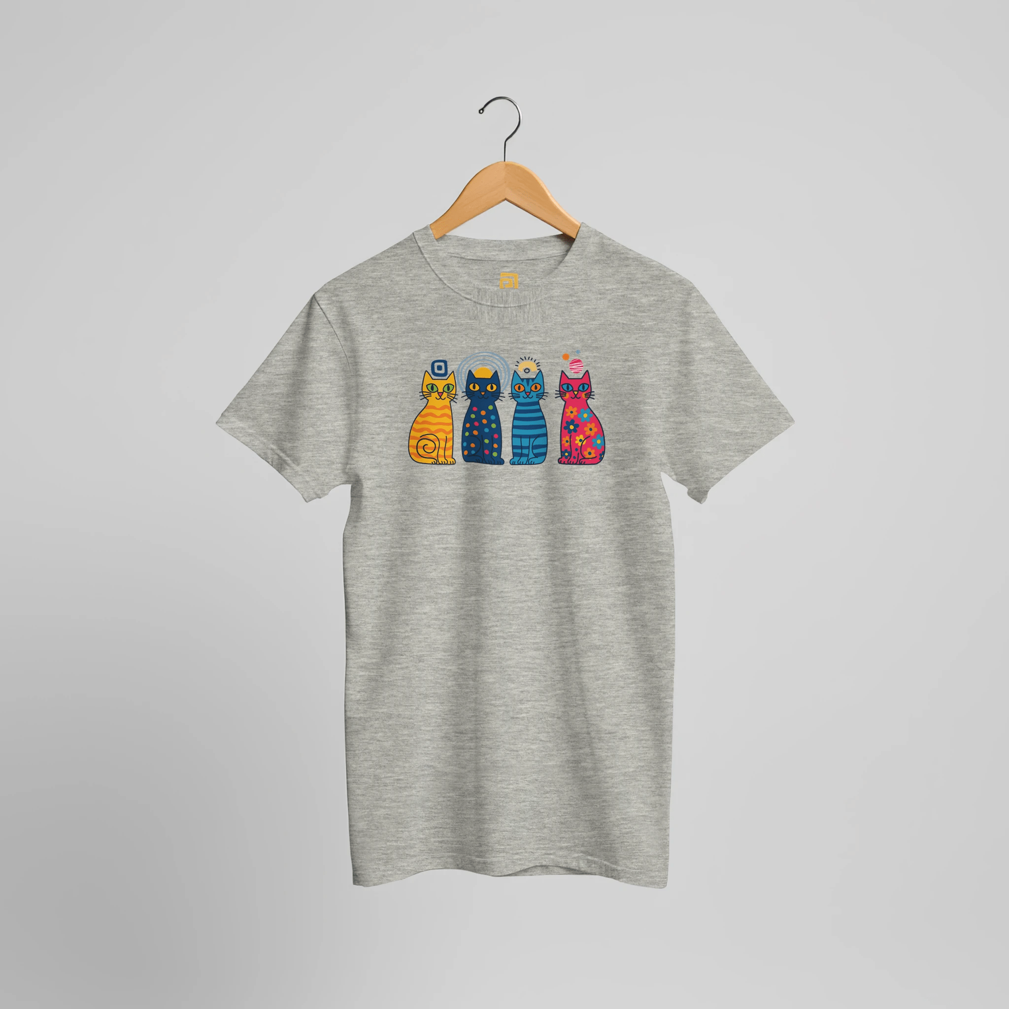 CATS – Colors, Attitude, Trend, Style | Playful Pop Art Graphic T-Shirt – Print Material for everyday use | AZIKX.STORE