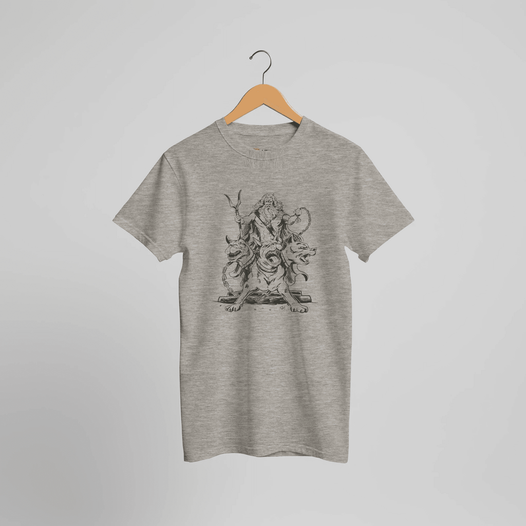 Cerberus Hades Mythologie T-Shirt | Dreiköpfiger Höllenhund der Unterwelt Design – Print Material for everyday use | AZIKX