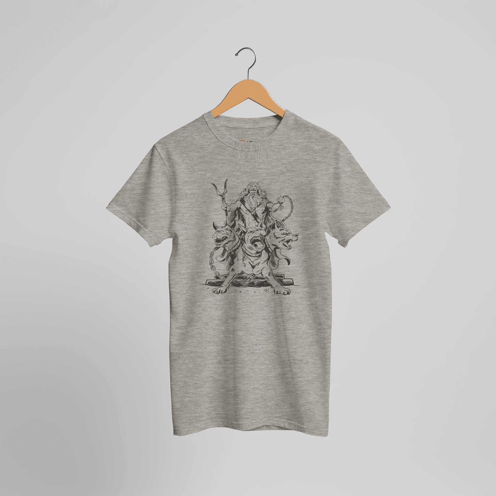 Cerberus Hades Mythologie T-Shirt | Dreiköpfiger Höllenhund der Unterwelt Design – Print Material for everyday use | AZIKX