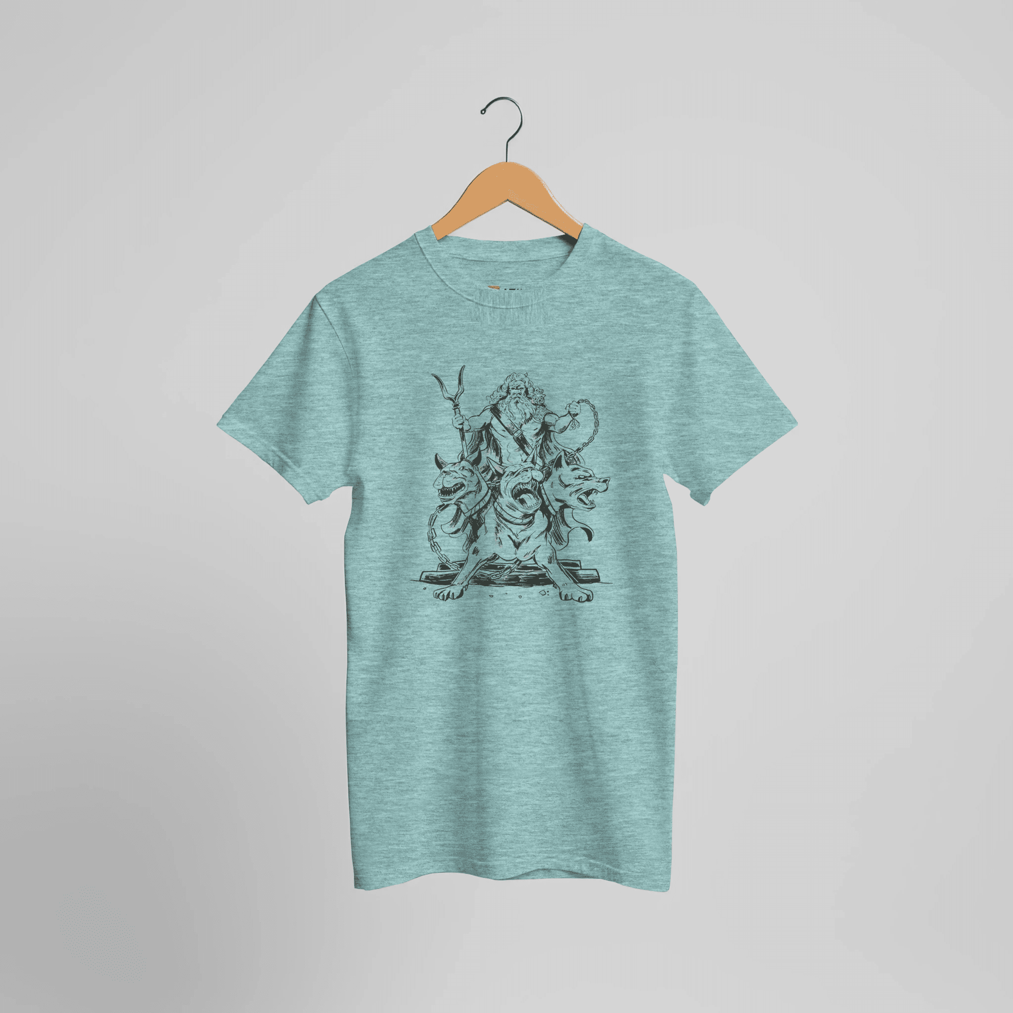 Cerberus Hades Mythologie T-Shirt | Dreiköpfiger Höllenhund der Unterwelt Design – Print Material for everyday use | AZIKX