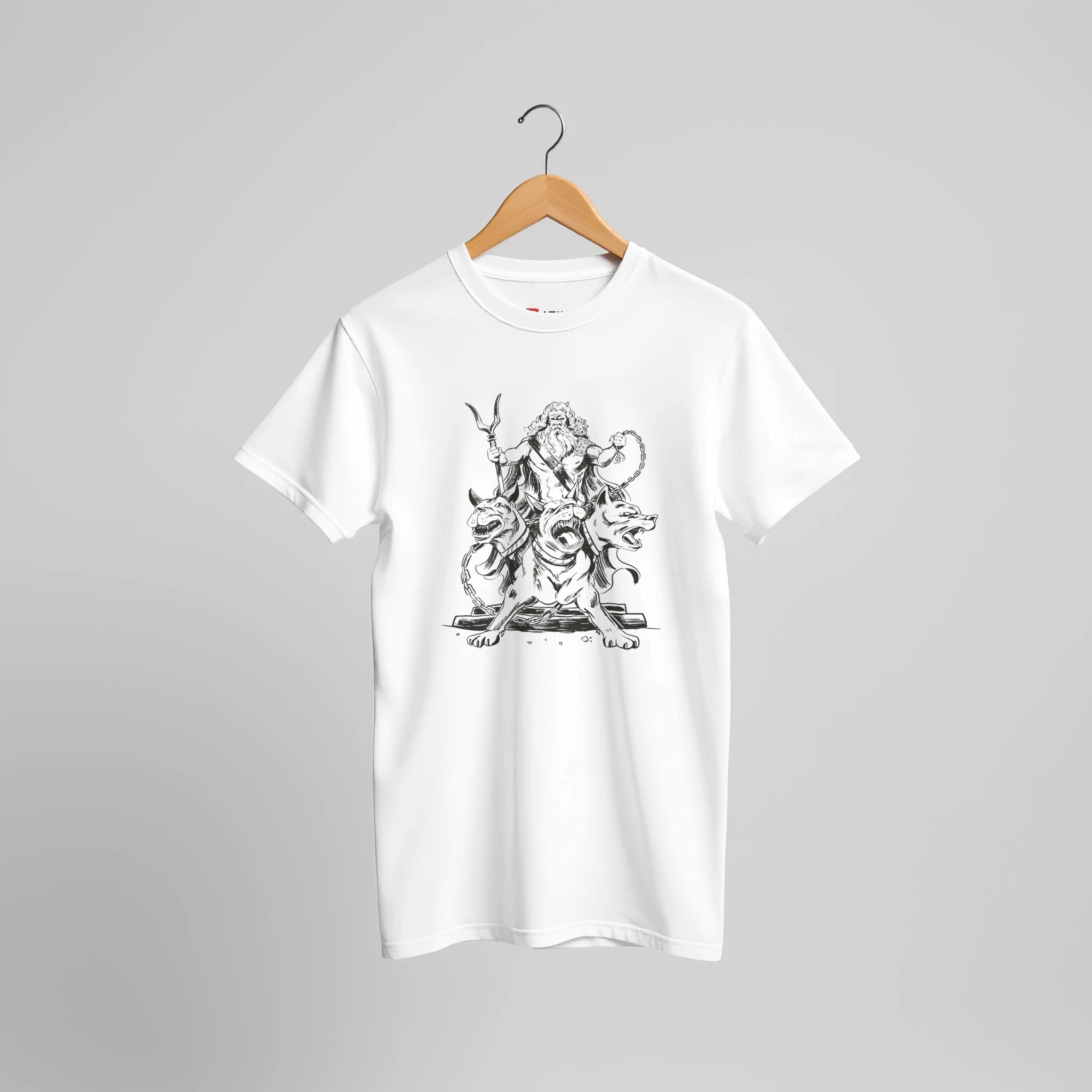 Cerberus Hades Mythologie T-Shirt | Dreiköpfiger Höllenhund der Unterwelt Design – Print Material for everyday use | AZIKX