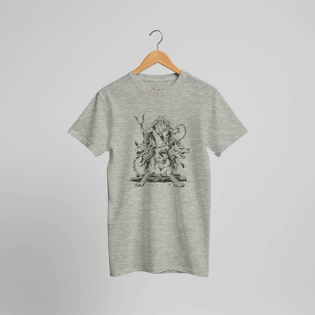 Cerberus Hades Mythologie T-Shirt | Dreiköpfiger Höllenhund der Unterwelt Design – Print Material for everyday use | AZIKX