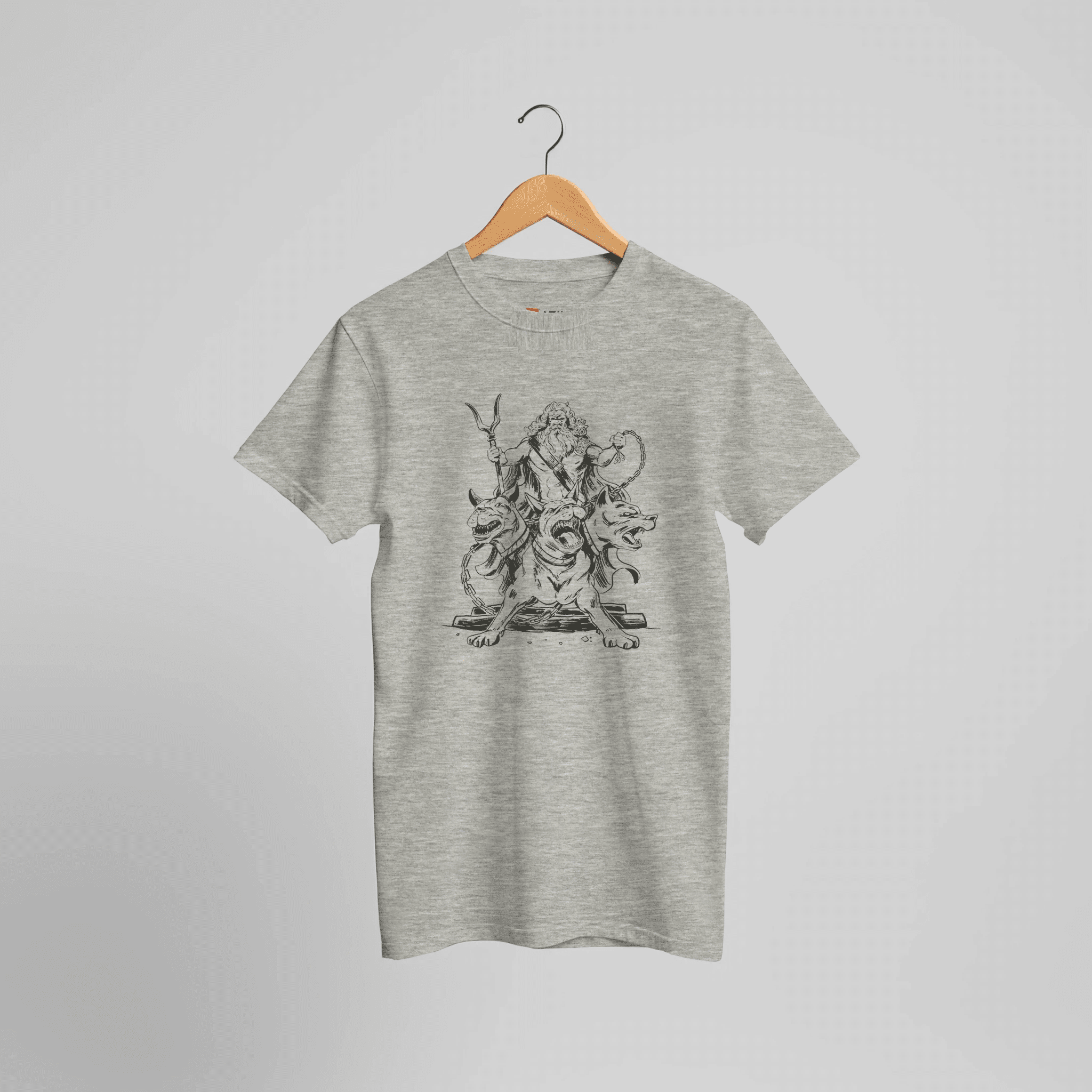 Cerberus Hades Mythologie T-Shirt | Dreiköpfiger Höllenhund der Unterwelt Design – Print Material for everyday use | AZIKX