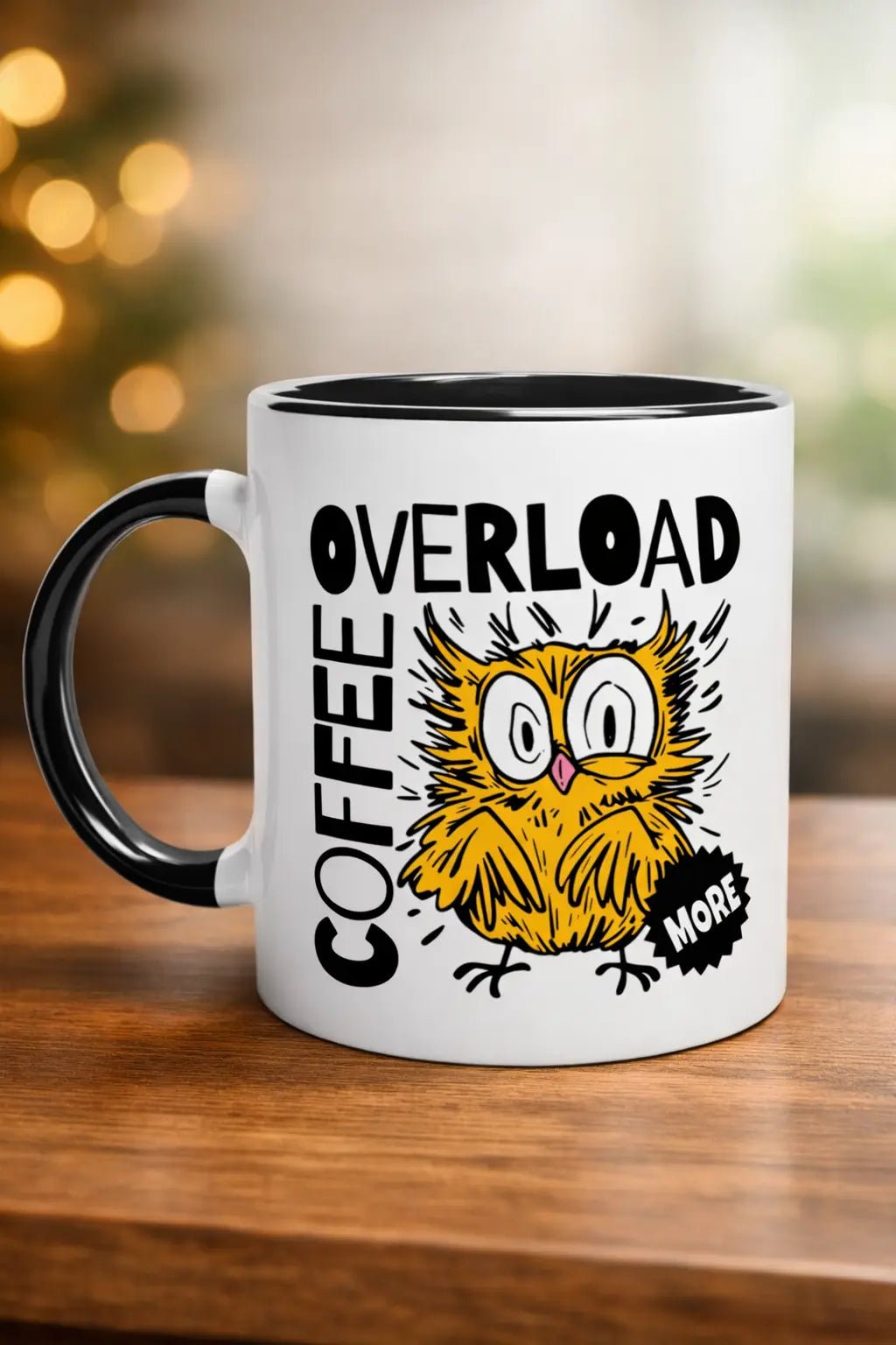 Coffee Overload – Lustige Kaffeetasse mit Cartoon Design – Keramiktasse for everyday use | azikx.store
