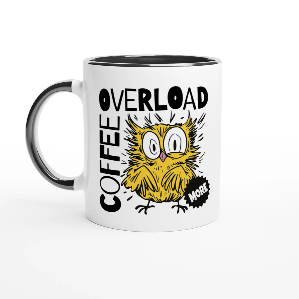 Coffee Overload – Lustige Kaffeetasse mit Cartoon Design – Keramiktasse for everyday use | azikx.store