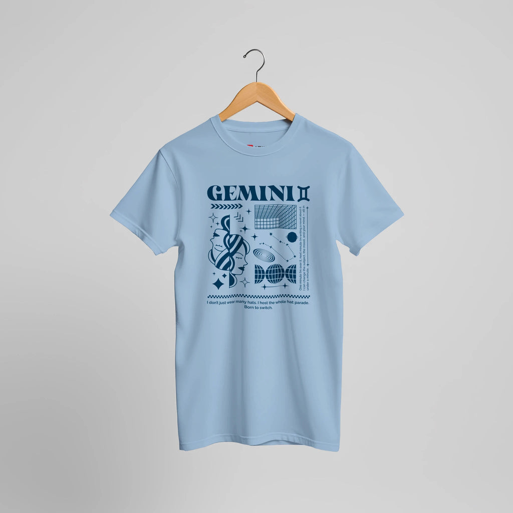 Cosmic Gemini Retro T-Shirt | Sternzeichen Zwillinge Vintage Universum Design – T-Shirt for everyday use | AZIKX