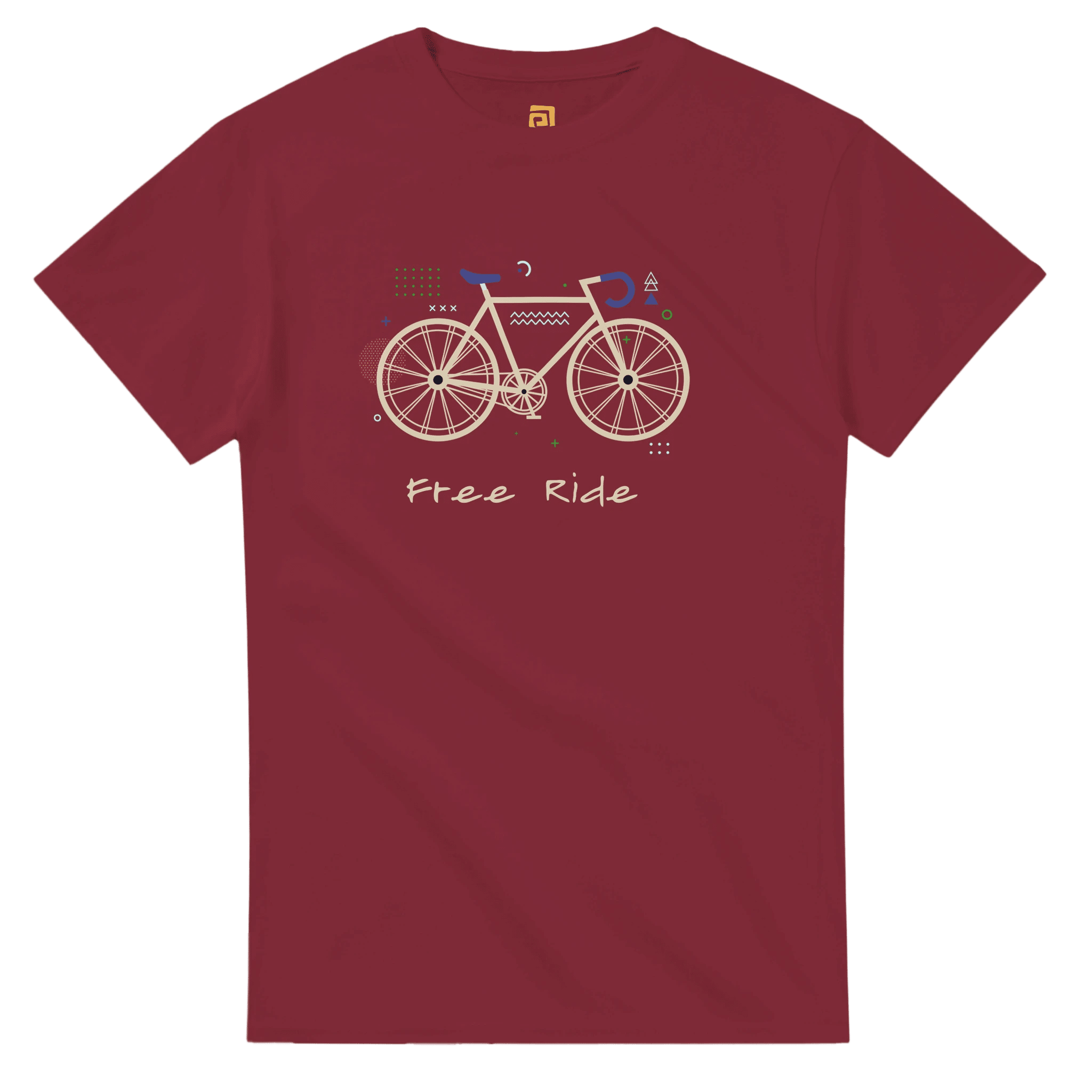 Custom Free Ride Bicycle T-Shirt | Personalized Cycling Tee with Your Text – Print Material for everyday use | AZIKX.STORE
