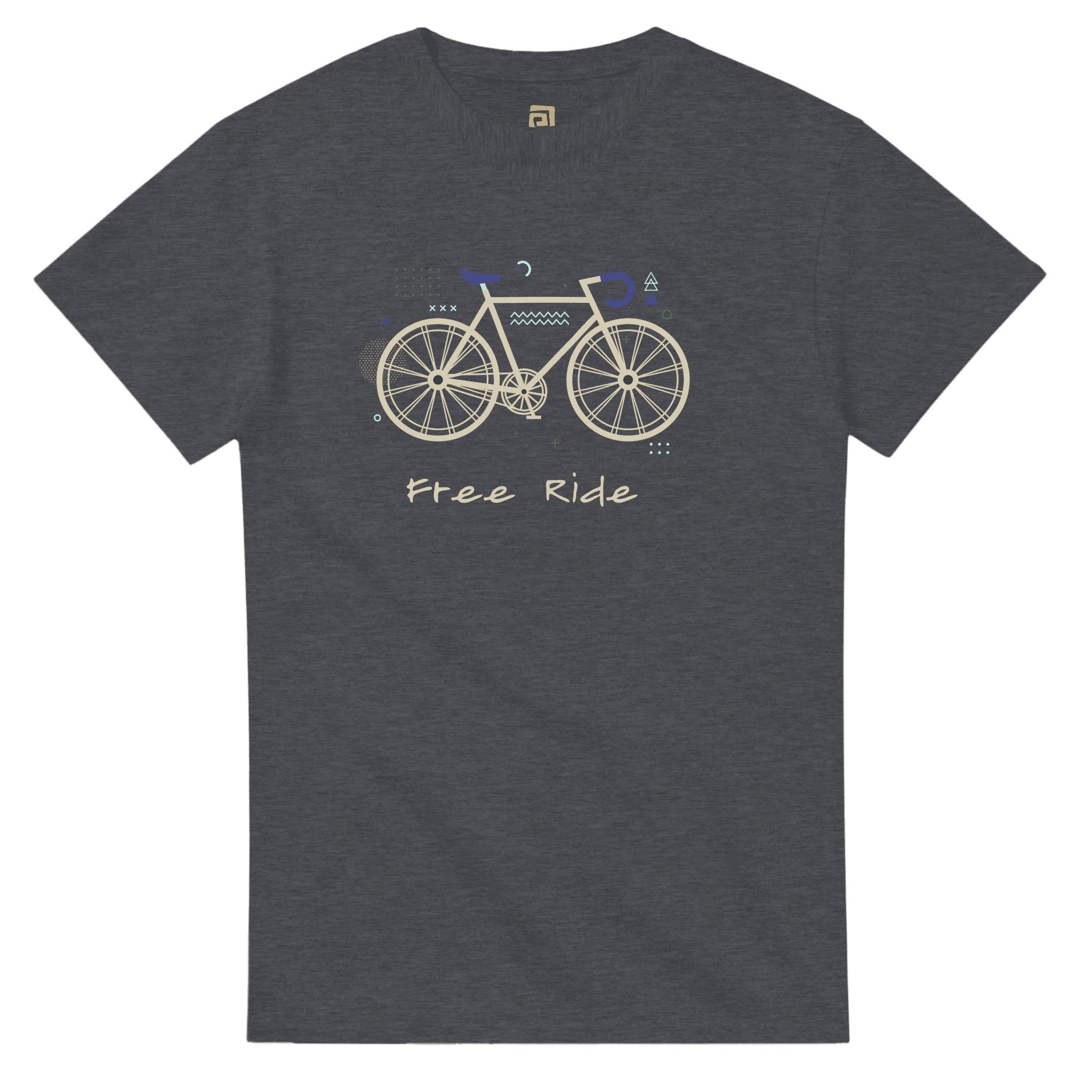 Custom Free Ride Bicycle T-Shirt | Personalized Cycling Tee with Your Text – Print Material for everyday use | AZIKX.STORE