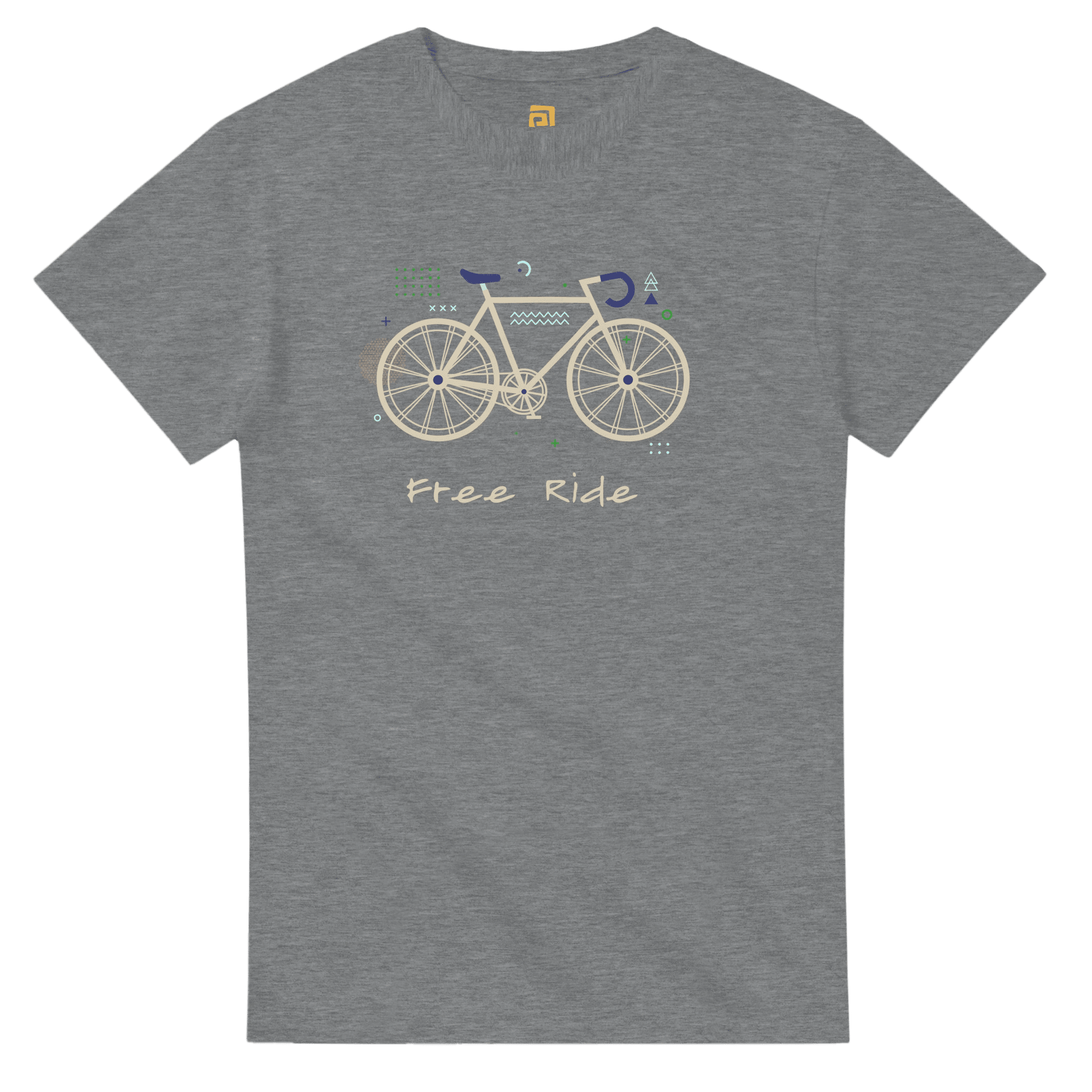 Custom Free Ride Bicycle T-Shirt | Personalized Cycling Tee with Your Text – Print Material for everyday use | AZIKX.STORE