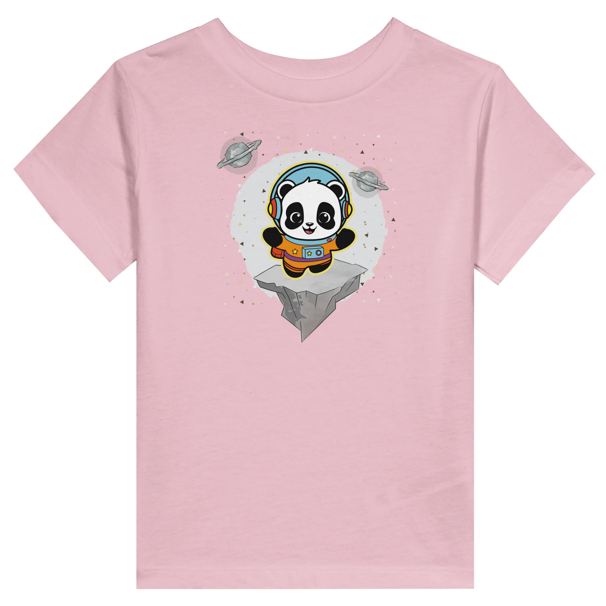 Cute Panda Astronaut T-Shirt | Kids Space Adventure Graphic Tee – Print Material for everyday use | AZIKX.STORE