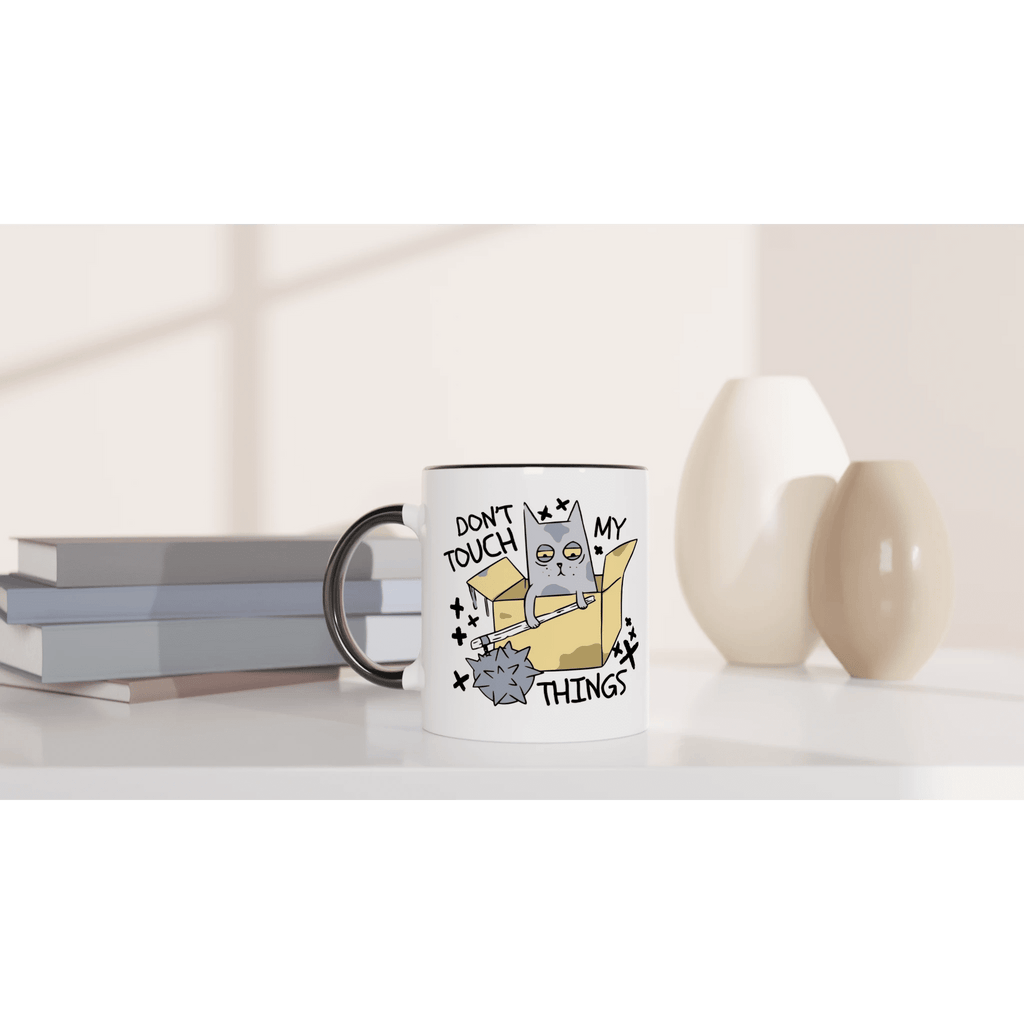 Don't Touch My Things | Lustige Katzen Tasse & Cartoon Haustier Design – Keramiktasse for everyday use | AZIKX