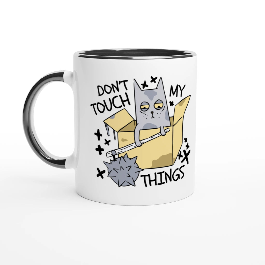 Don't Touch My Things | Lustige Katzen Tasse & Cartoon Haustier Design – Keramiktasse for everyday use | AZIKX
