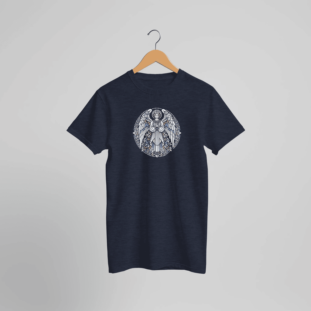 Engel Kunst Grafik T-Shirt Motiv | Spirituelles Vintage Statement Shirt – T-Shirt for everyday use | AZIKX