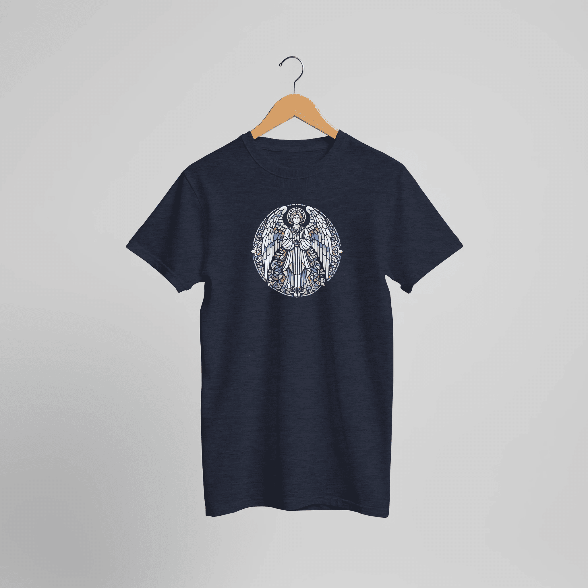 Engel Kunst Grafik T-Shirt Motiv | Spirituelles Vintage Statement Shirt – T-Shirt for everyday use | AZIKX
