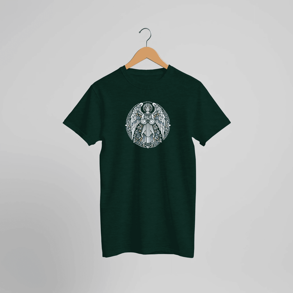Engel Kunst Grafik T-Shirt Motiv | Spirituelles Vintage Statement Shirt – T-Shirt for everyday use | AZIKX