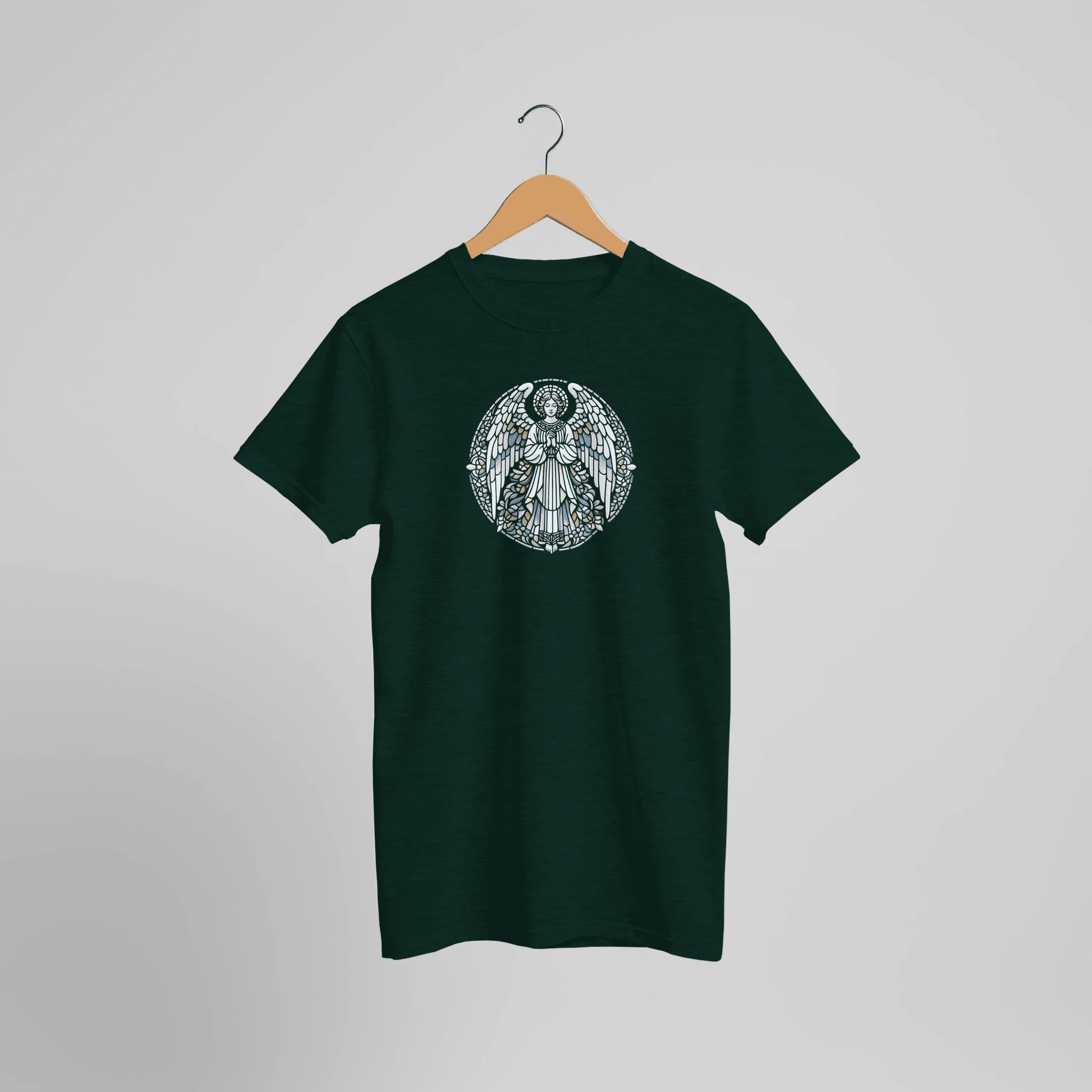 Engel Kunst Grafik T-Shirt Motiv | Spirituelles Vintage Statement Shirt – T-Shirt for everyday use | AZIKX