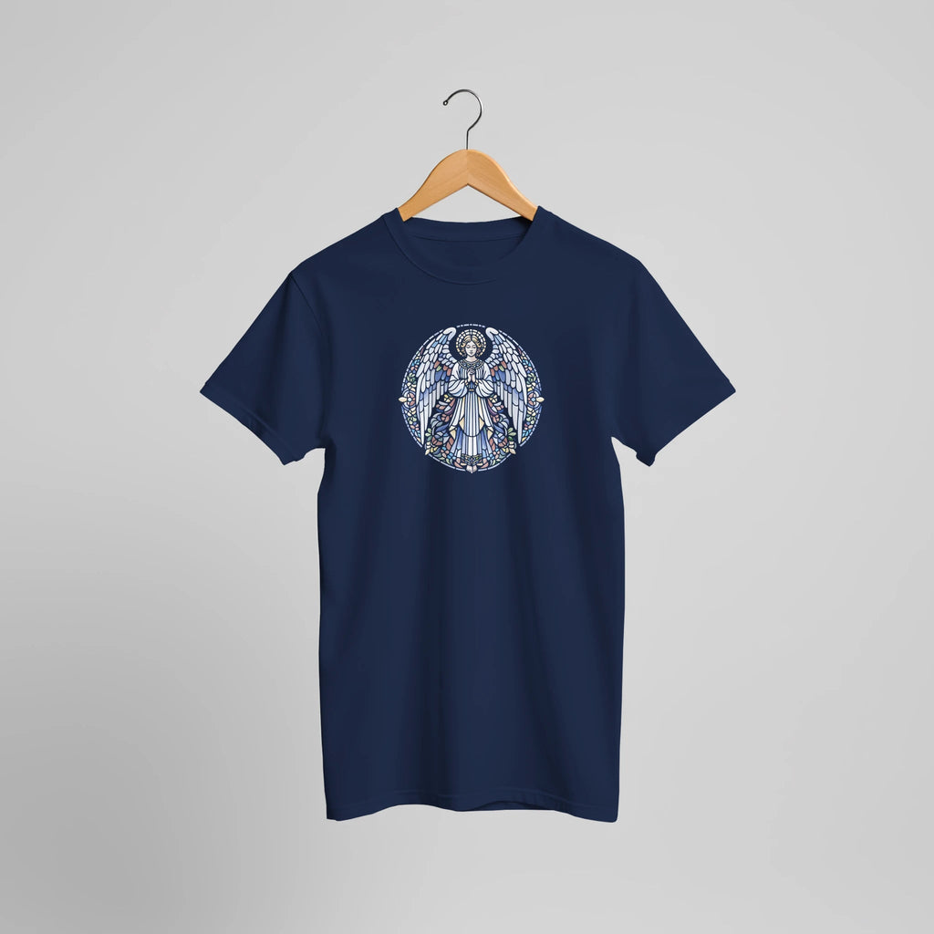 Engel Kunst Grafik T-Shirt Motiv | Spirituelles Vintage Statement Shirt – T-Shirt for everyday use | AZIKX