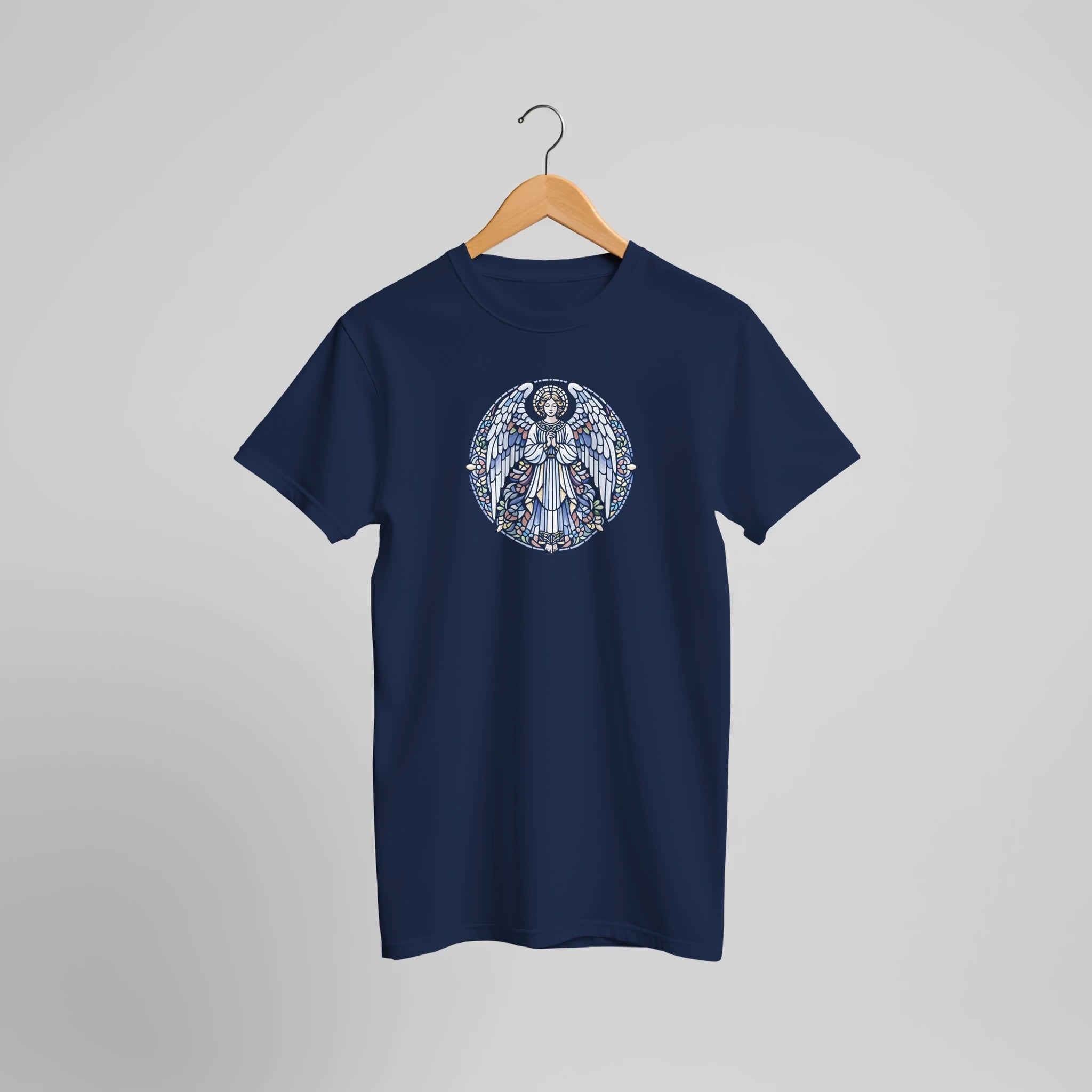 Engel Kunst Grafik T-Shirt Motiv | Spirituelles Vintage Statement Shirt – T-Shirt for everyday use | AZIKX