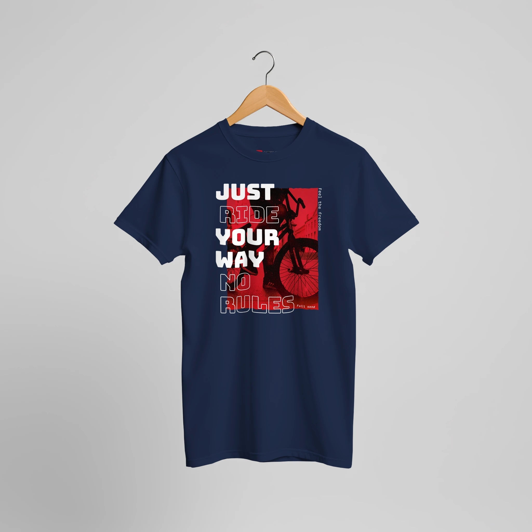 Fahr Deinen Weg Grafik T-Shirt | Urbanes Fahrrad Statement Shirt – T-Shirt for everyday use | AZIKX