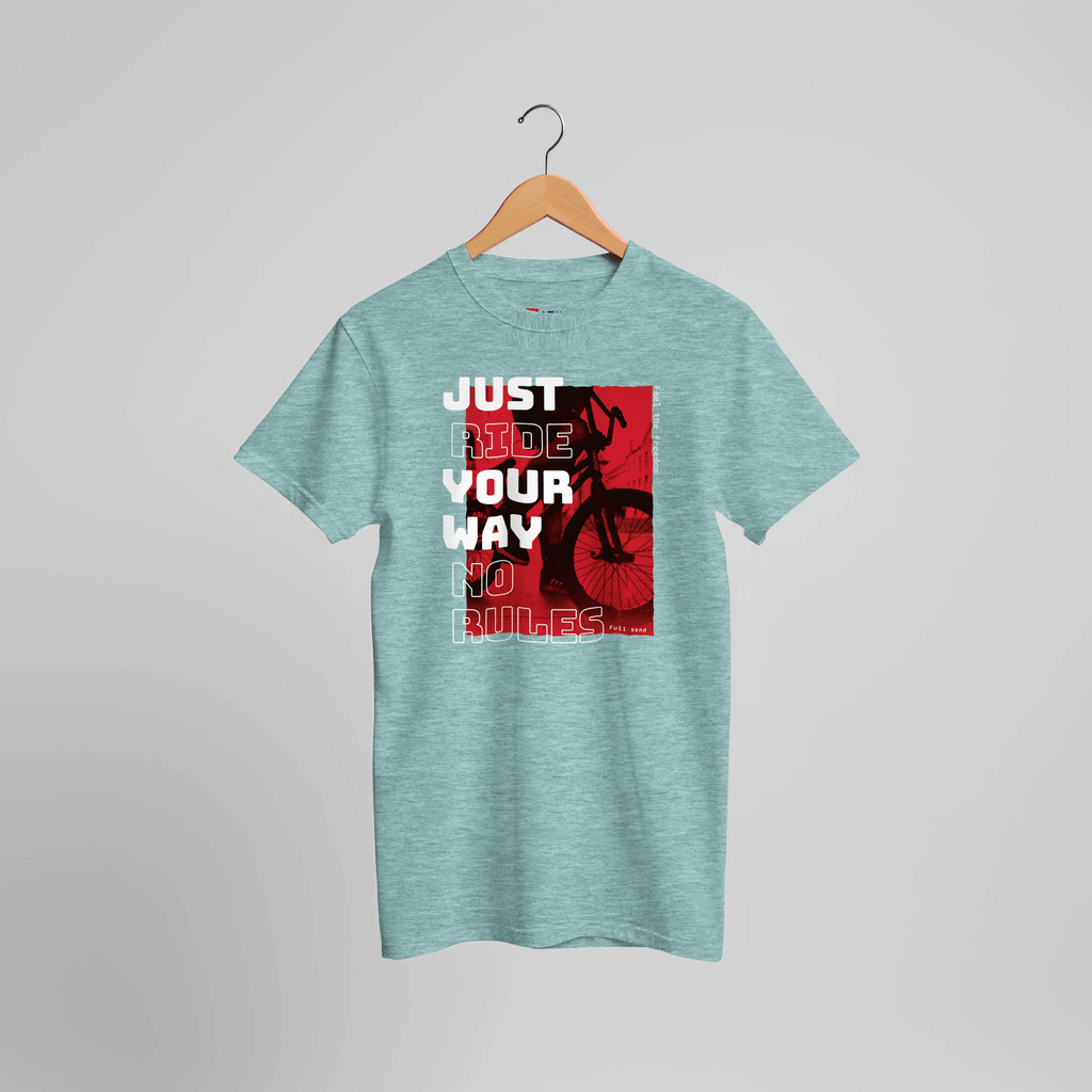 Fahr Deinen Weg Grafik T-Shirt | Urbanes Fahrrad Statement Shirt – T-Shirt for everyday use | AZIKX