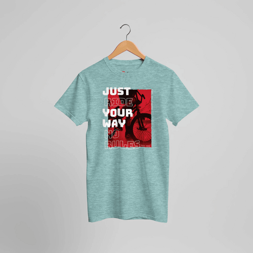 Fahr Deinen Weg Grafik T-Shirt | Urbanes Fahrrad Statement Shirt | AZIKX