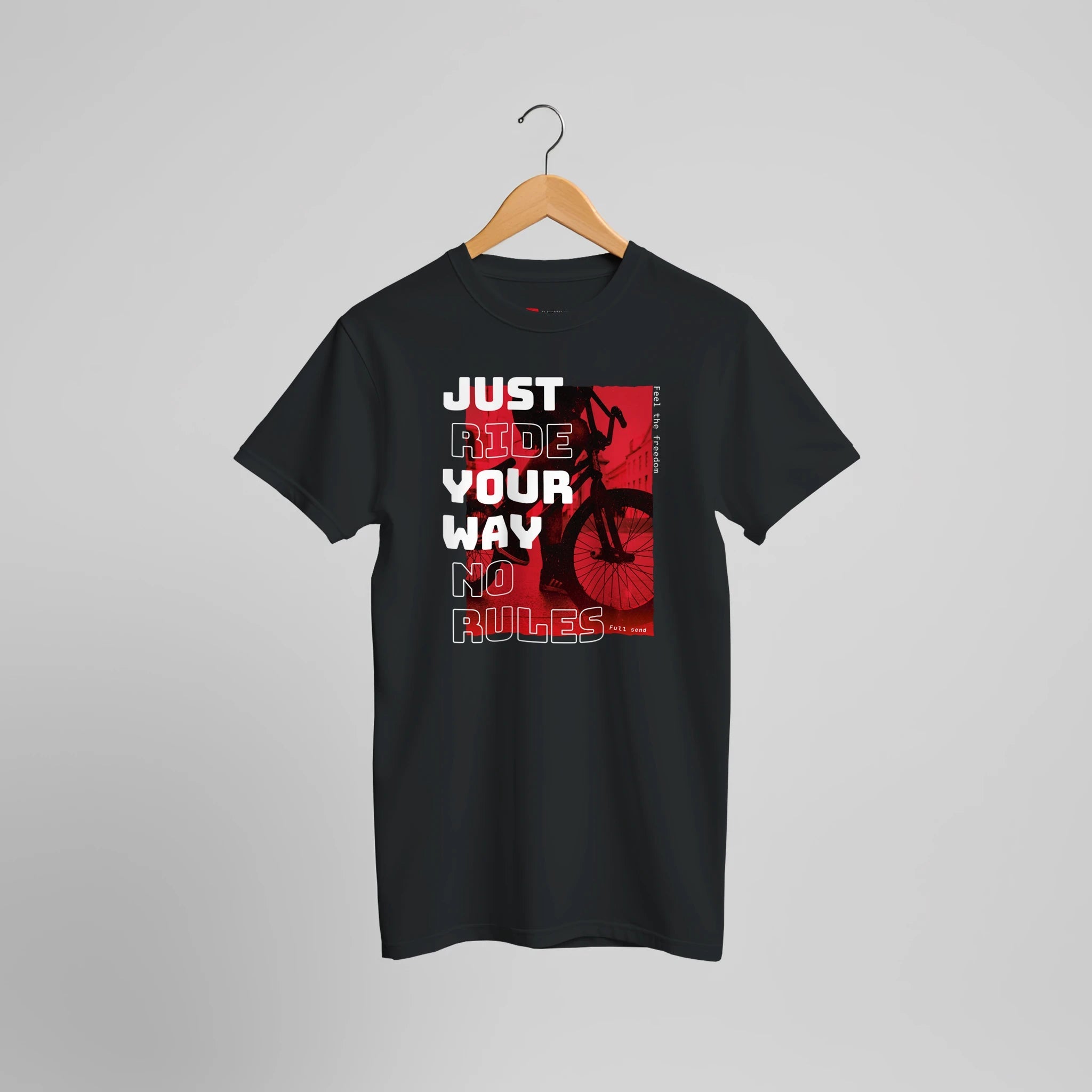 Fahr Deinen Weg Grafik T-Shirt | Urbanes Fahrrad Statement Shirt – T-Shirt for everyday use | AZIKX