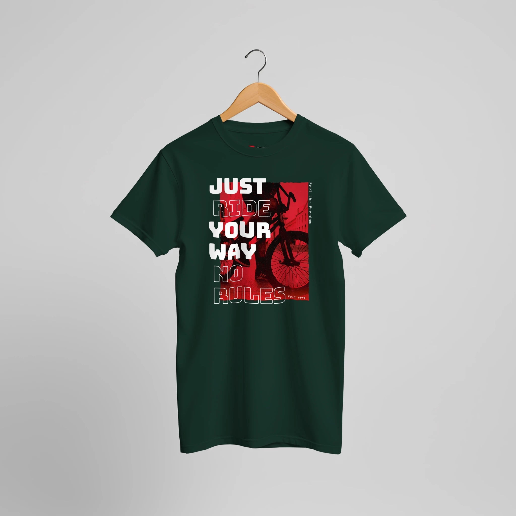 Fahr Deinen Weg Grafik T-Shirt | Urbanes Fahrrad Statement Shirt – T-Shirt for everyday use | AZIKX