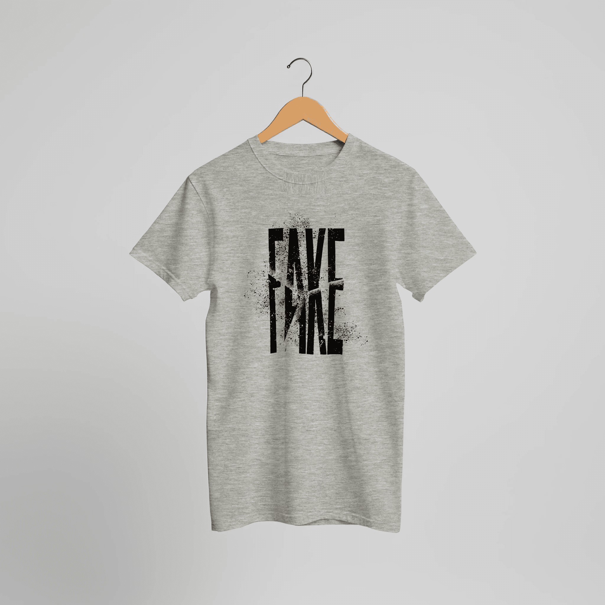 Fake Text Grafik T-Shirt | Minimalistisches Statement Tee – T-Shirt for everyday use | AZIKX