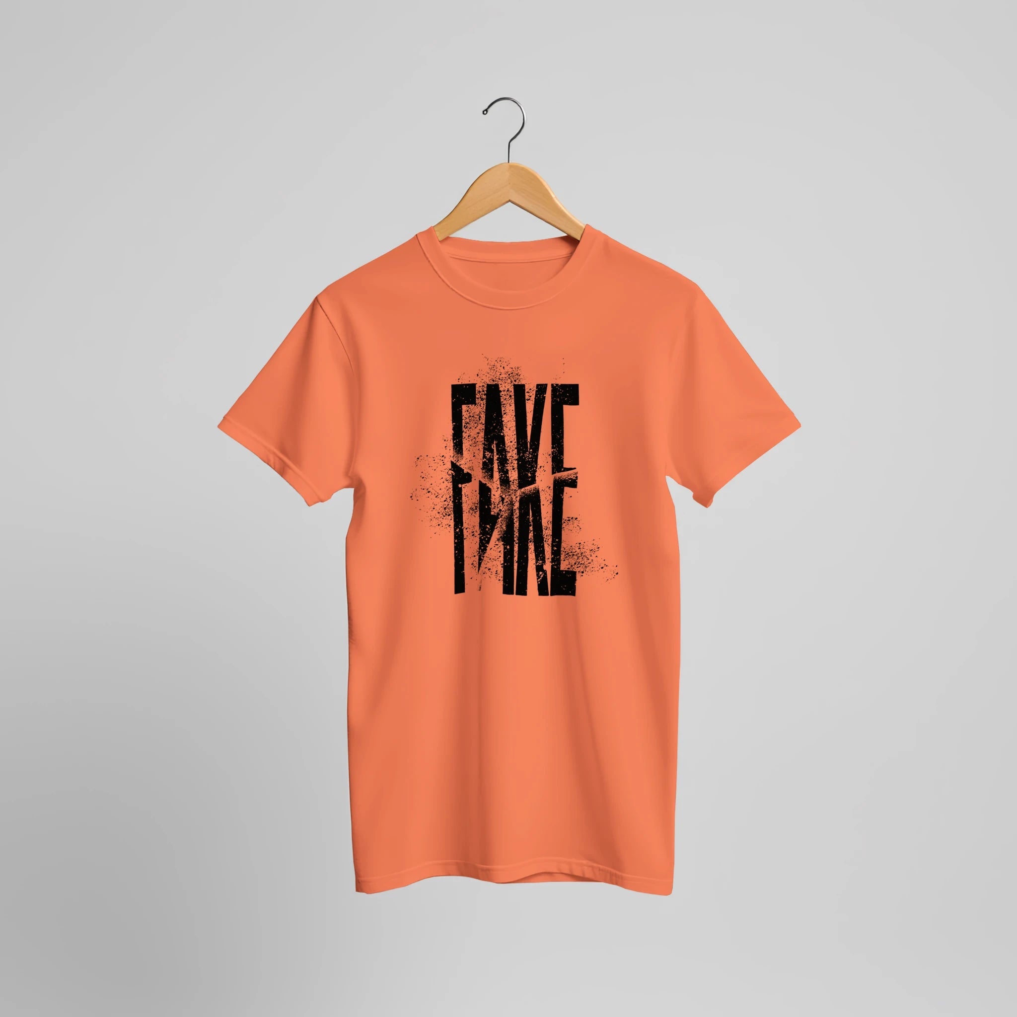 Fake Text Grafik T-Shirt | Minimalistisches Statement Tee – T-Shirt for everyday use | AZIKX