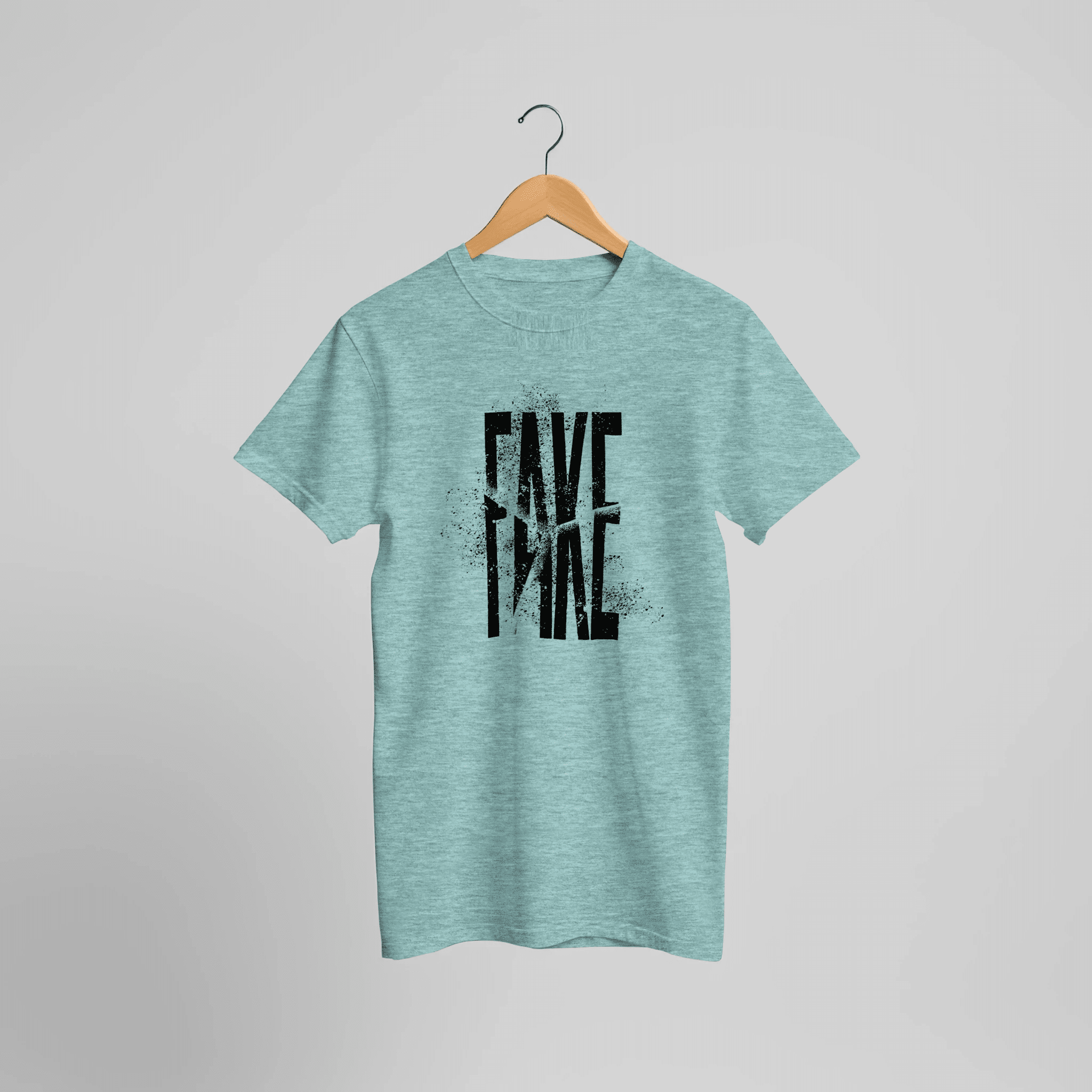 Fake Text Grafik T-Shirt | Minimalistisches Statement Tee – T-Shirt for everyday use | AZIKX