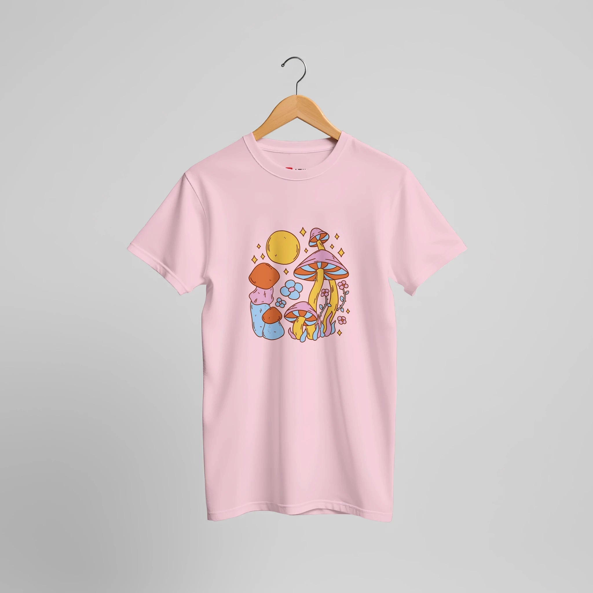 Flower Power Pilz T-Shirt | Hippie Natur Design mit Retro Sommer Vibes – Print Material for everyday use | AZIKX
